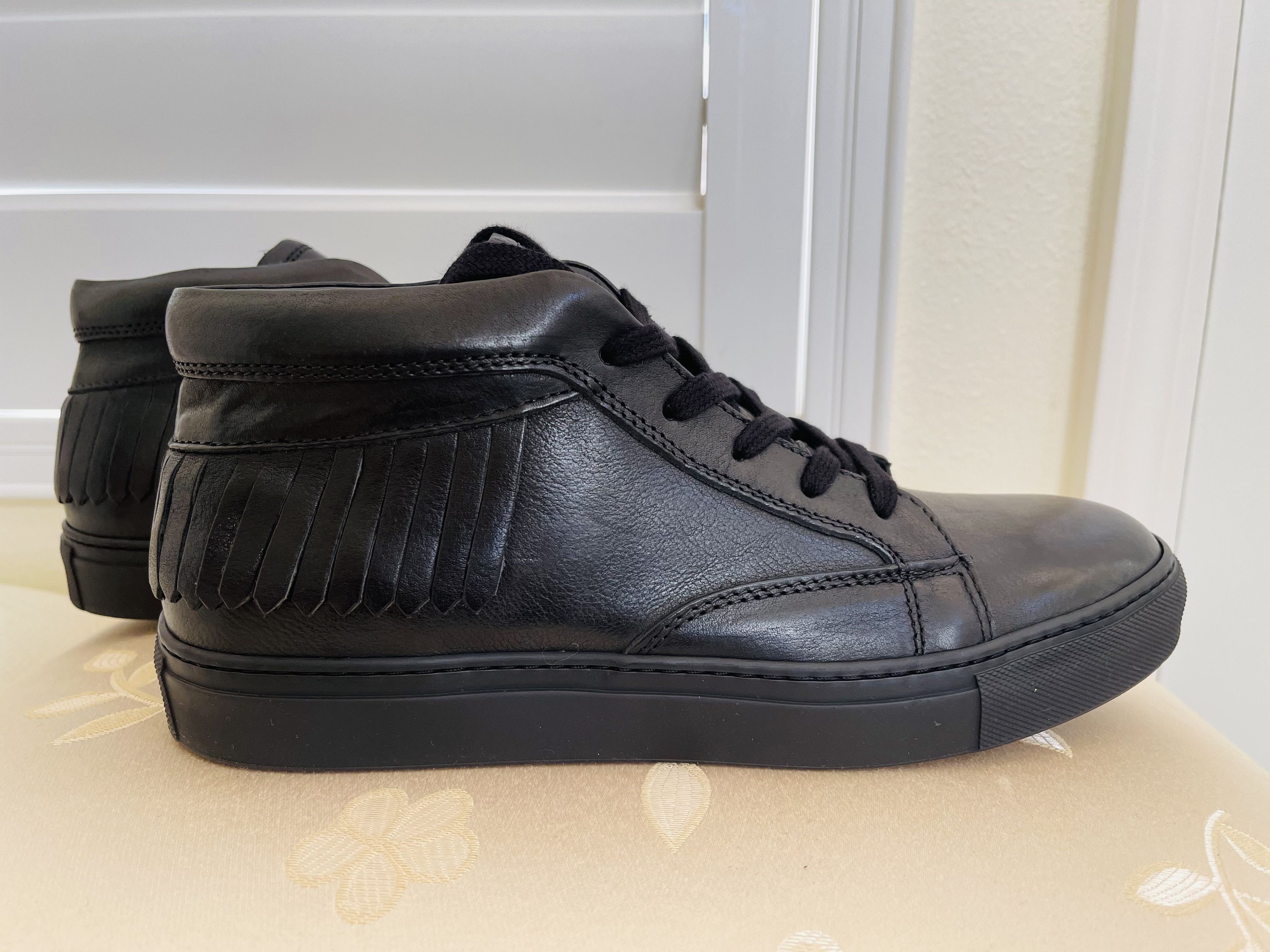 John Varvatos john varvatos reed fringe mid top sneaker hand made limited Grailed