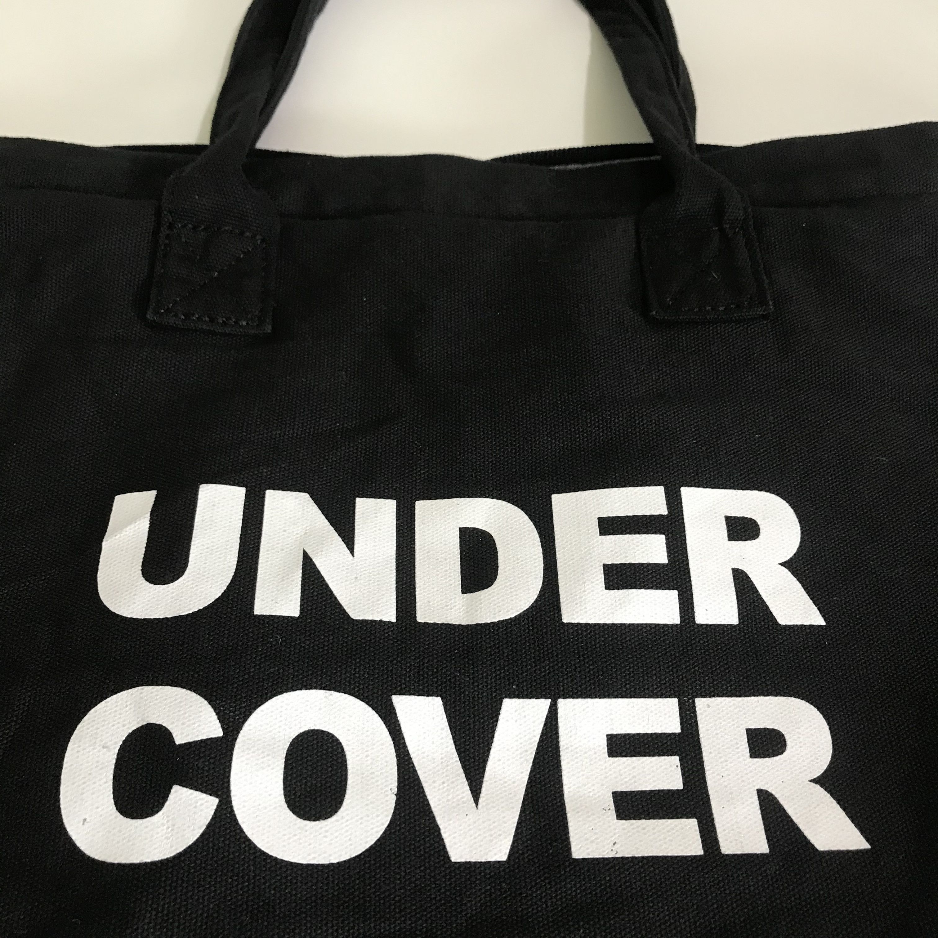 Undercover: Graphic Tote Bag (Ivory/Black) | DSMNY E-SHOP