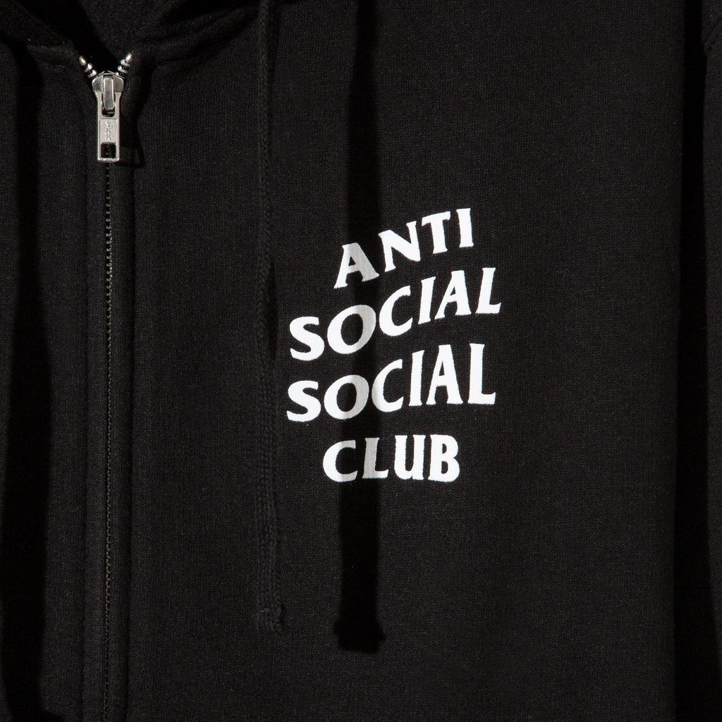 Anti Social Social Club Mind Games Zip Up Hoodie Grailed