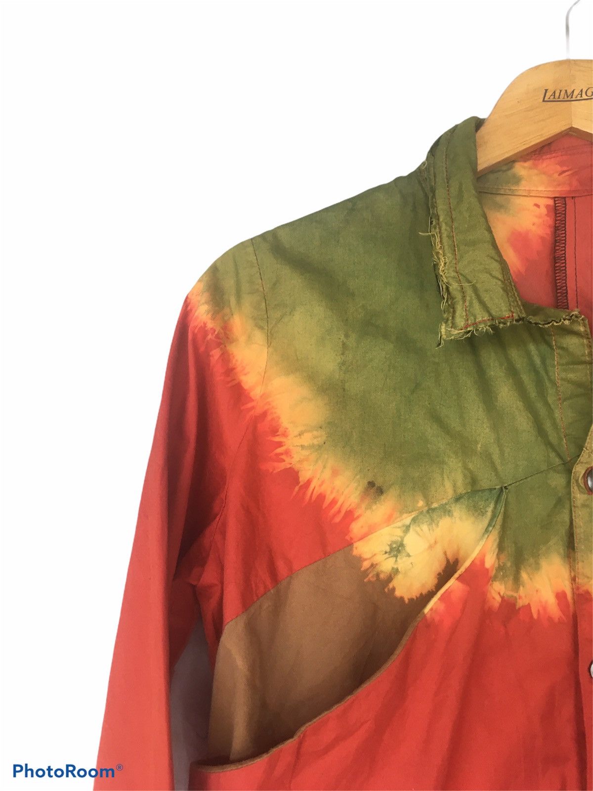 Vintage Vintage Japan Traditional Tie Dye Quater Sleeve Button Shirt Size US M / EU 48-50 / 2 - 4 Thumbnail