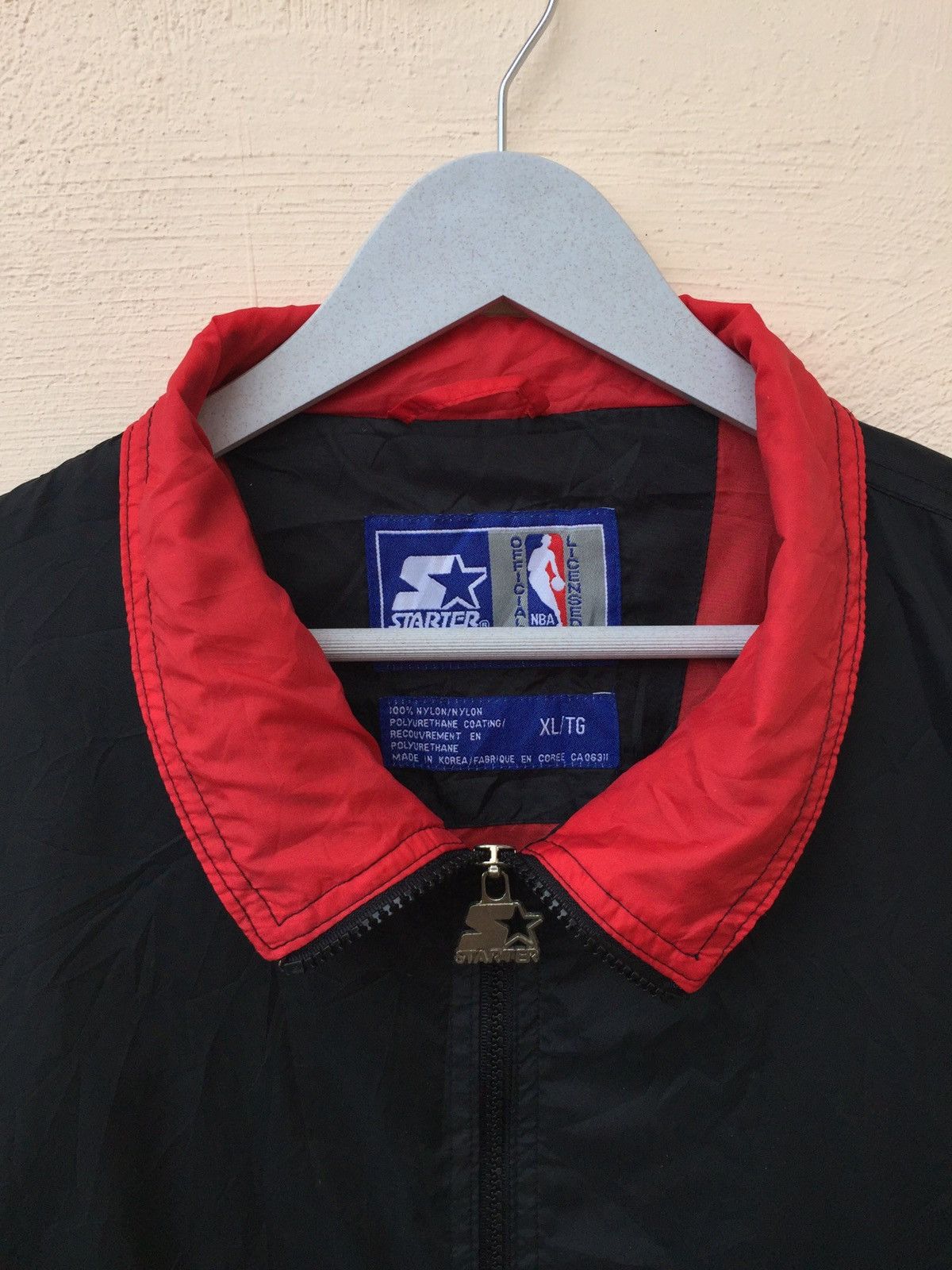 Starter Vintage Stater Chicago Bulls Zip Up Light Jacket Size US XL / EU 56 / 4 - 6 Thumbnail