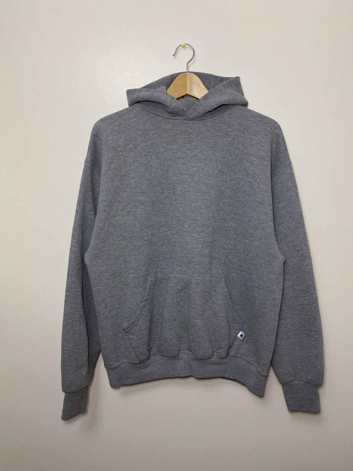 Vintage Russell Athletic blank hoodie grey