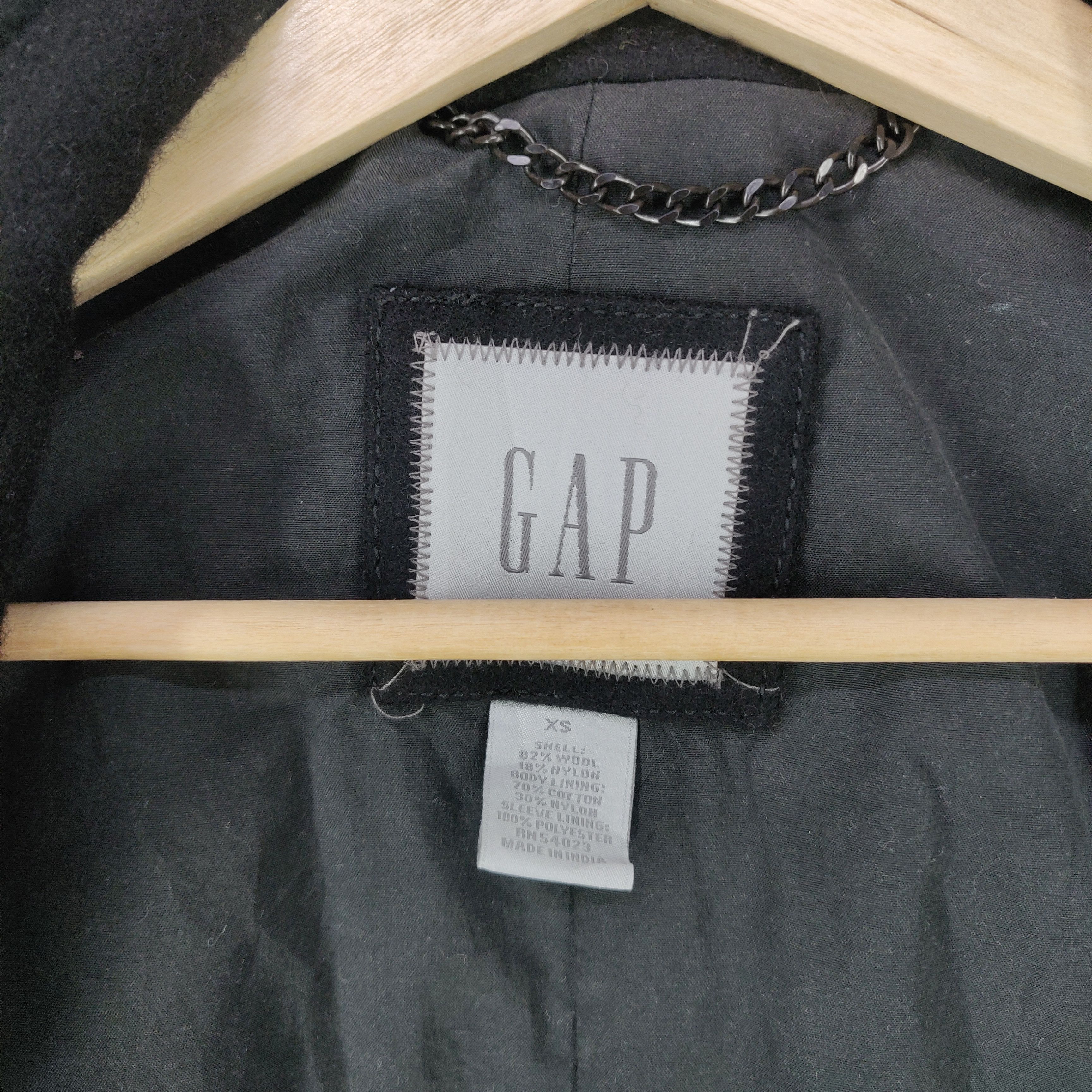 Gap × Vintage GAP Winter Trench Coat Long Jacket Wool Size US XS / EU 42 / 0 - 14 Thumbnail