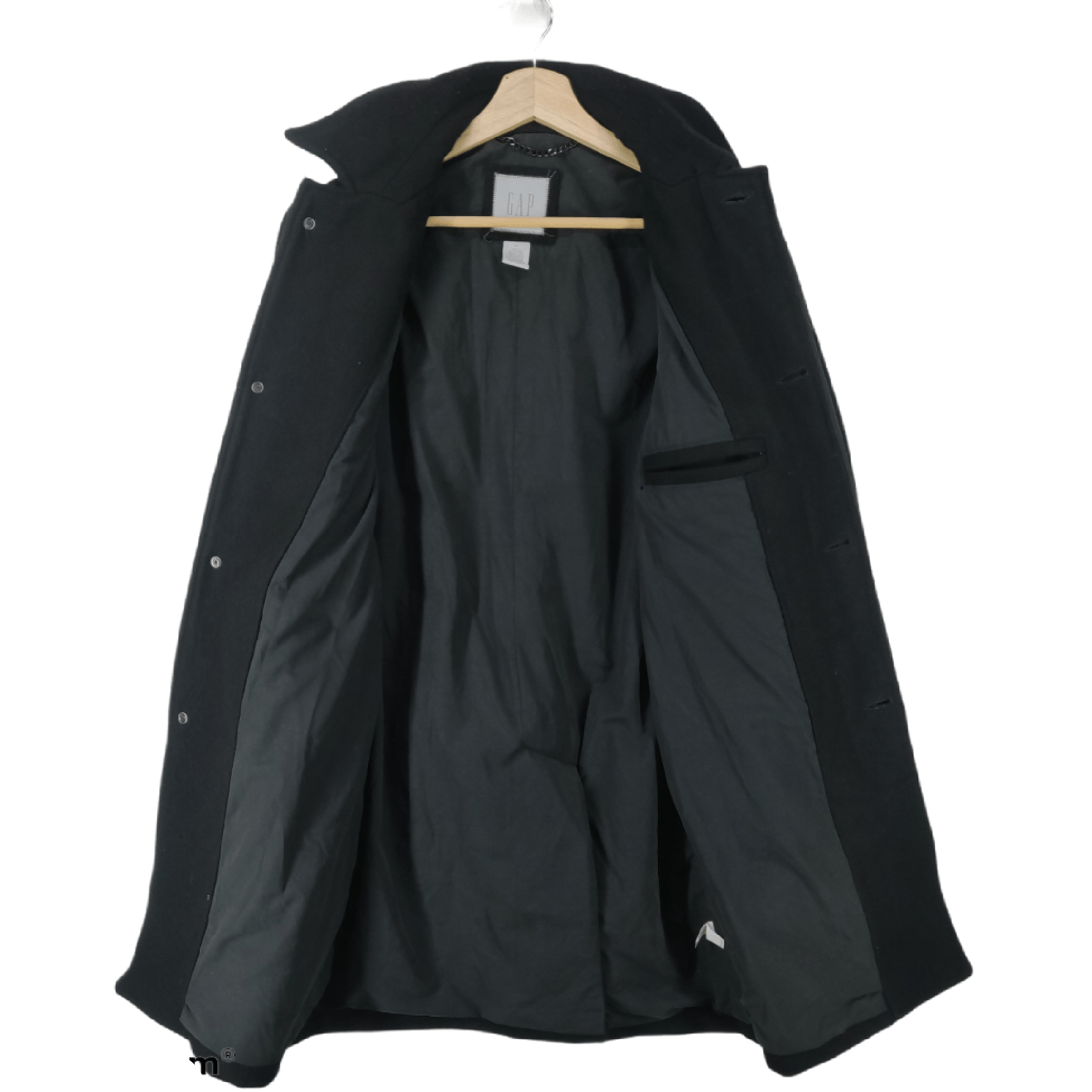 Gap × Vintage GAP Winter Trench Coat Long Jacket Wool Size US XS / EU 42 / 0 - 5 Thumbnail