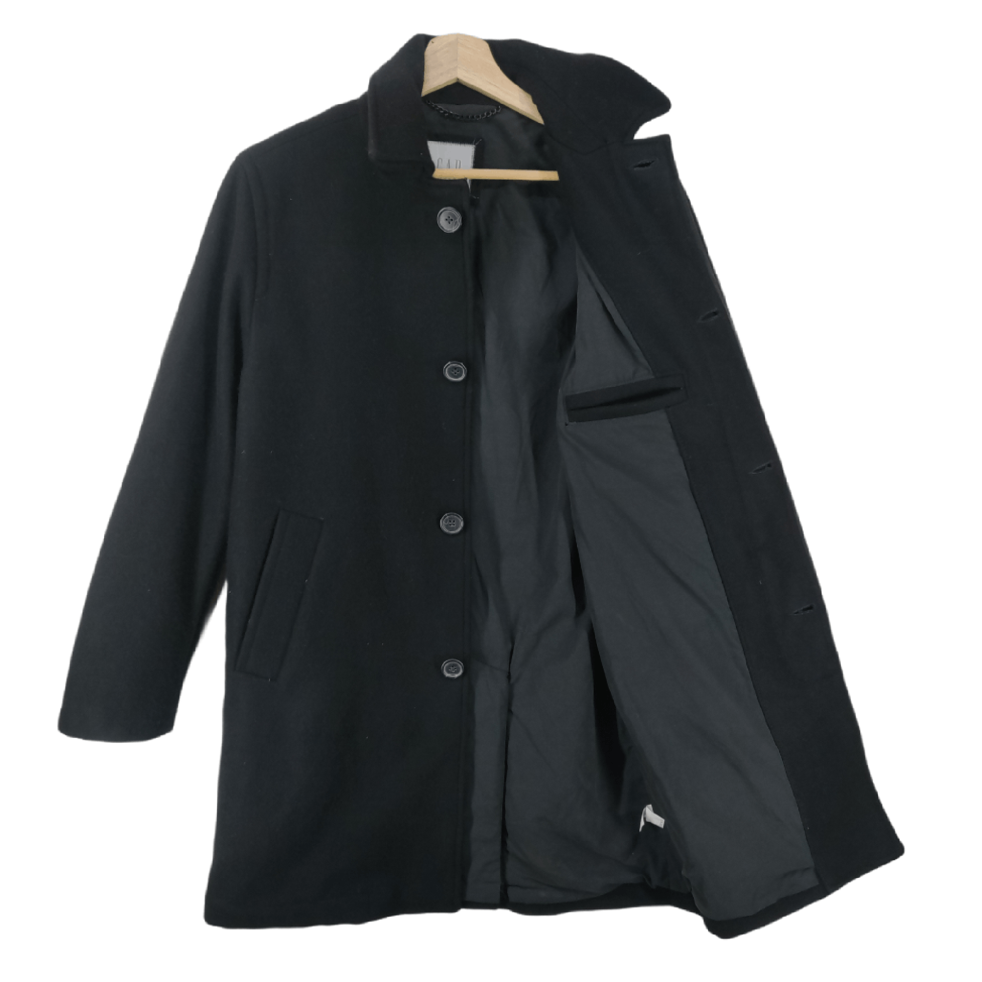 Gap × Vintage GAP Winter Trench Coat Long Jacket Wool Size US XS / EU 42 / 0 - 2 Thumbnail