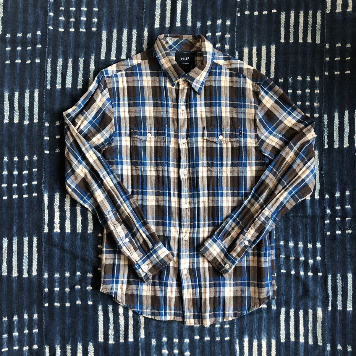 Huf Huf SF OG Flannel Check Shirt S Size US S / EU 44-46 / 1 - 1 Thumbnail