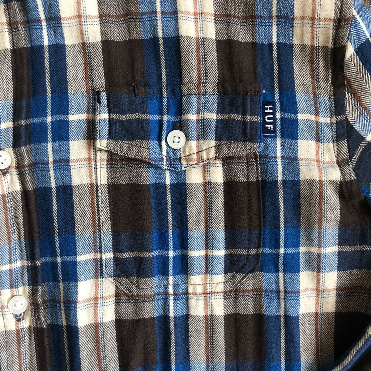 Huf Huf SF OG Flannel Check Shirt S Size US S / EU 44-46 / 1 - 3 Thumbnail