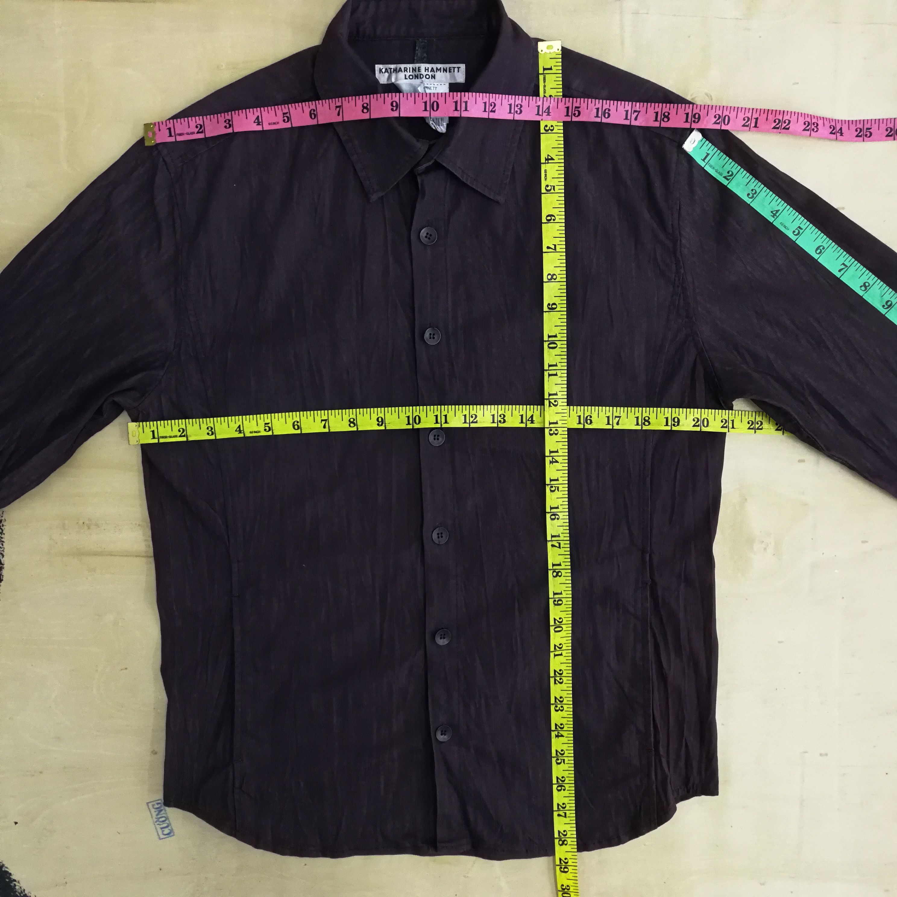 Katharine Hamnett London Katharine Hamnett London Button Ups Long Sleeve Shirt Size US M / EU 48-50 / 2 - 11 Thumbnail