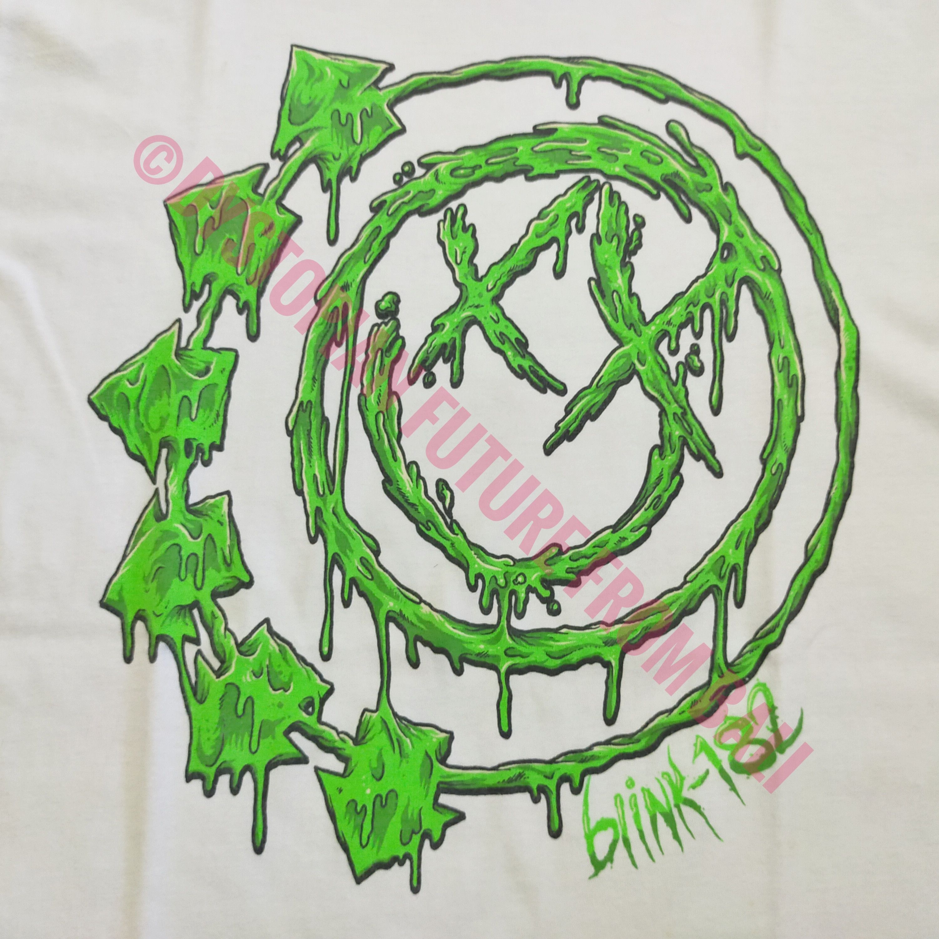 Band Tees Blink 182 - Slime Logo Band T-shirt Size US M / EU 48-50 / 2 - 2 Thumbnail