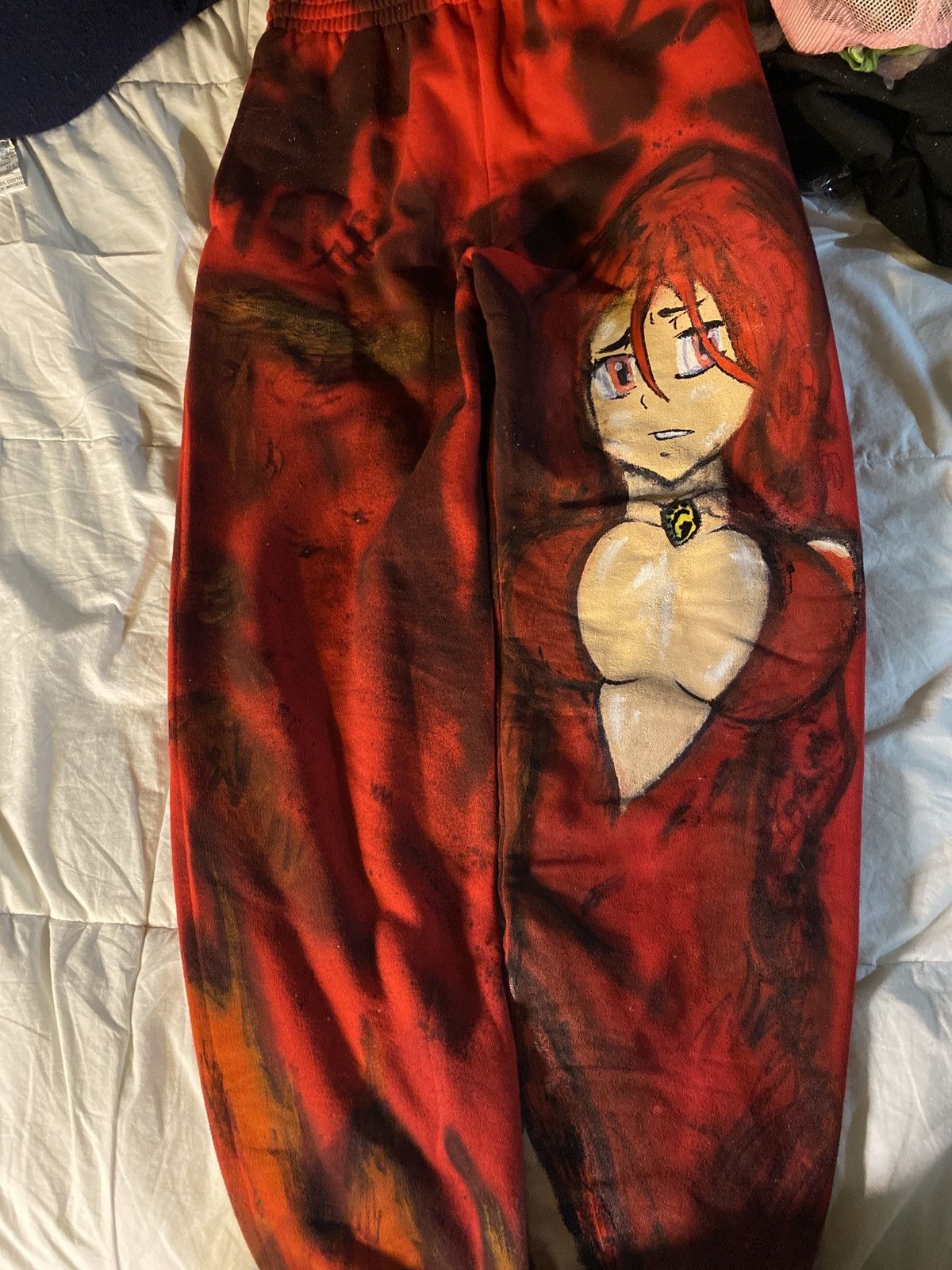Other Flare Corona hand painted 1of1 sweatpants 🚨 Size US 32 / EU 48 - 5 Thumbnail