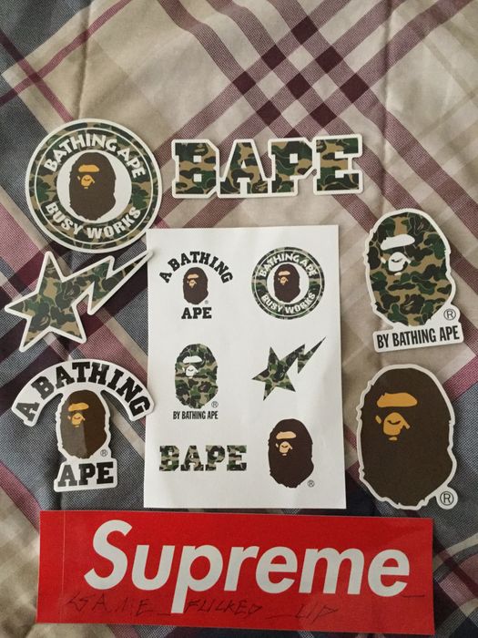 Bape Sticker Set | Grailed