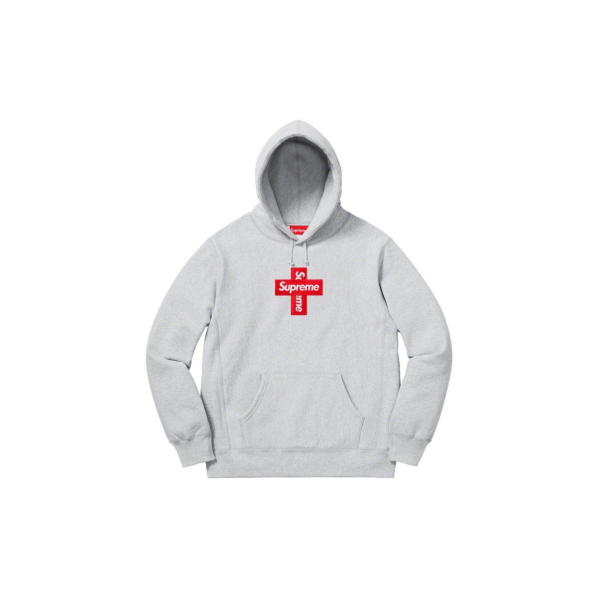 Supreme Supreme Cross Box Logo Hooded Sweatshirt | Grailed