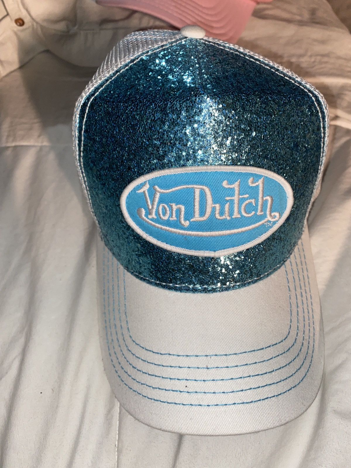 Von Dutch Blue glitter hat Size ONE SIZE - 1 Thumbnail