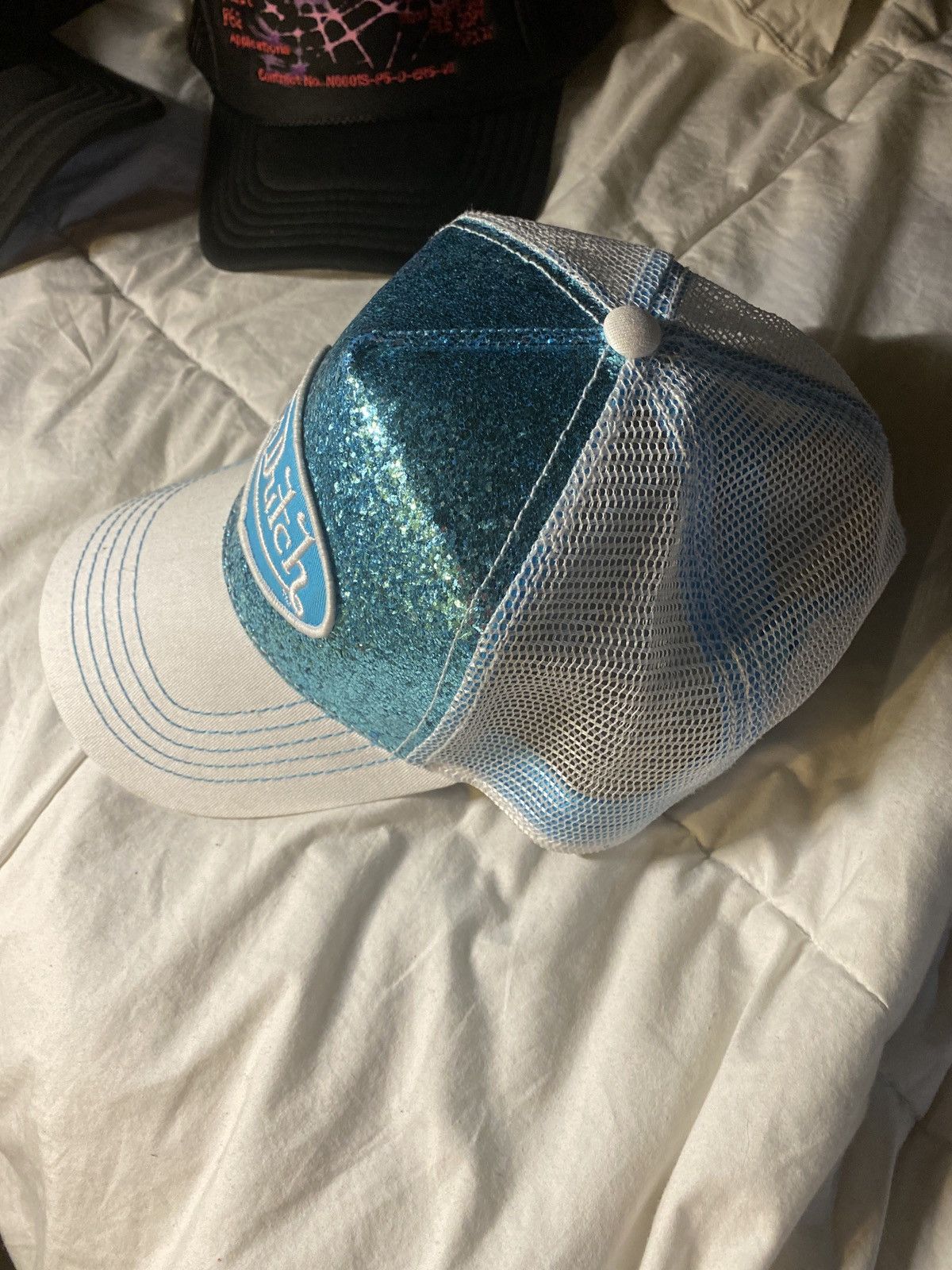 Von Dutch Blue glitter hat Size ONE SIZE - 3 Thumbnail