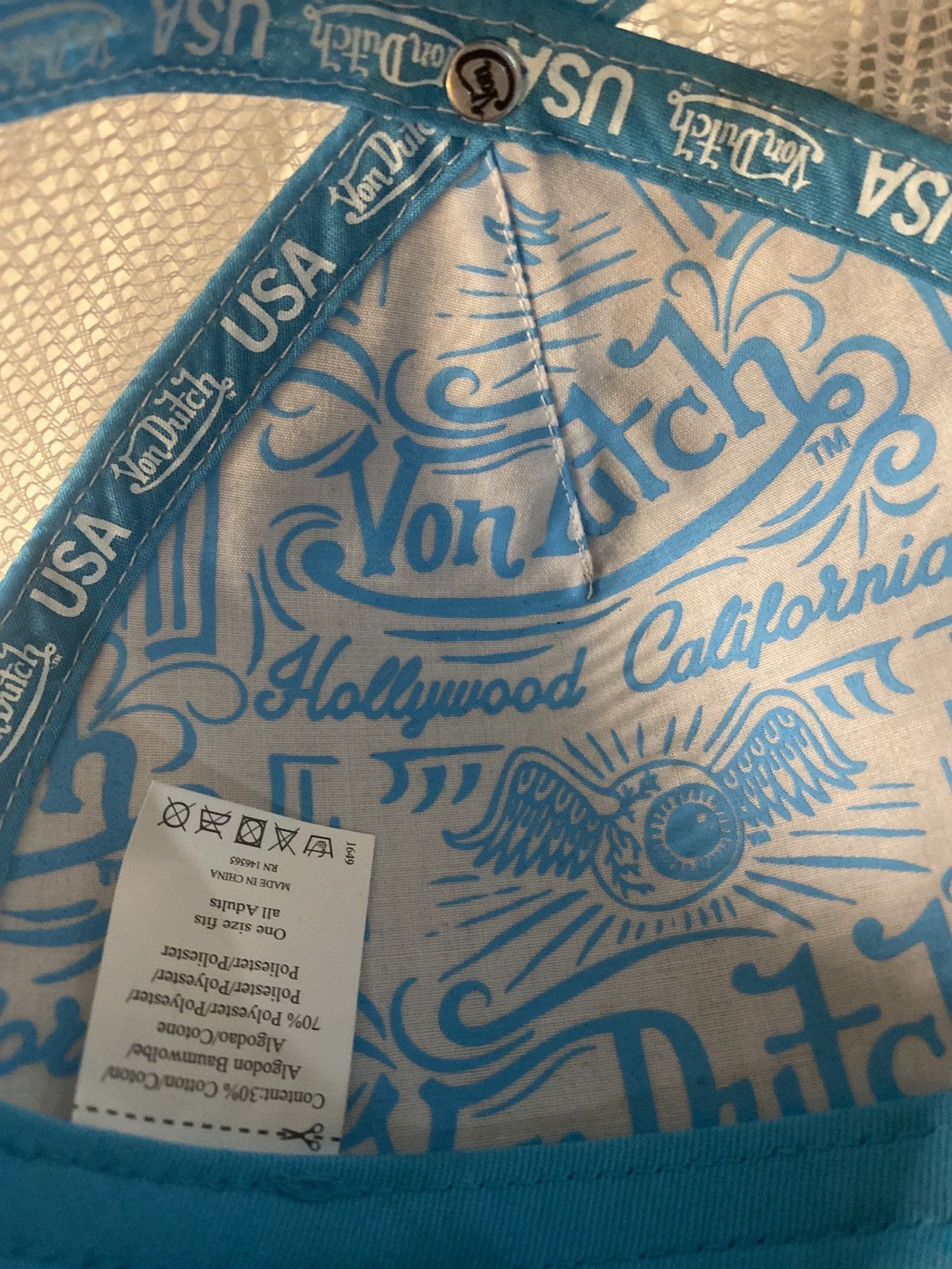 Von Dutch Blue glitter hat Size ONE SIZE - 4 Thumbnail