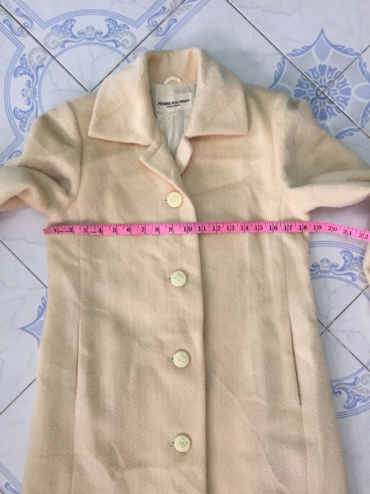 Pierre Balmain Pierre Balmain Long Coat Wool+Nylon Mohair End Sleeve Size US S / EU 44-46 / 1 - 20 Thumbnail