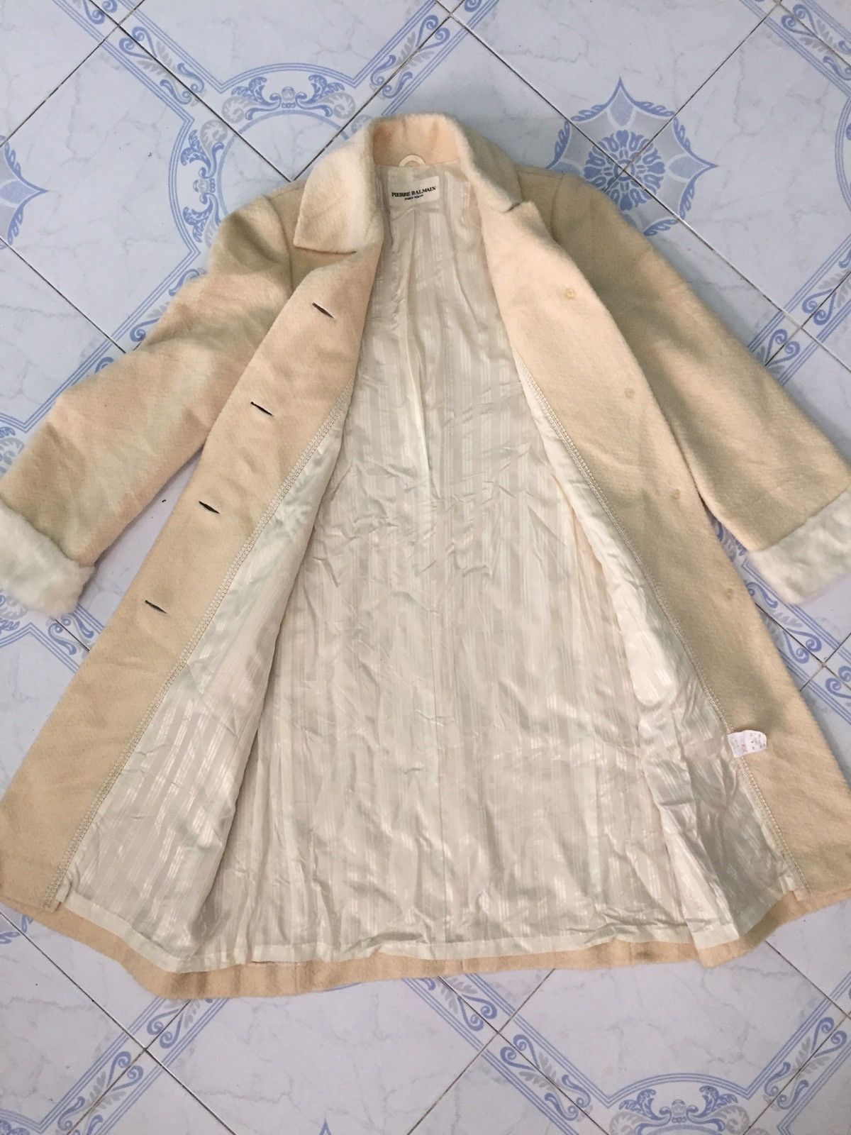 Pierre Balmain Pierre Balmain Long Coat Wool+Nylon Mohair End Sleeve Size US S / EU 44-46 / 1 - 13 Thumbnail