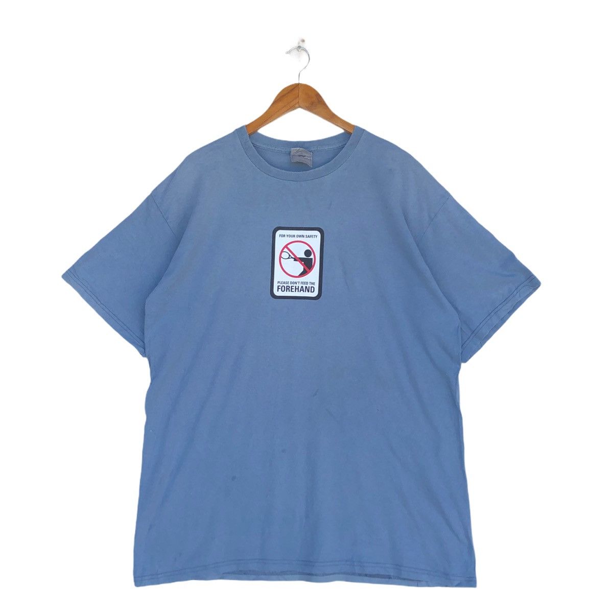Nike Vintage Nike Please Don’t Feed The Forehand Courts T Shirt Size US XL / EU 56 / 4 - 1 Thumbnail