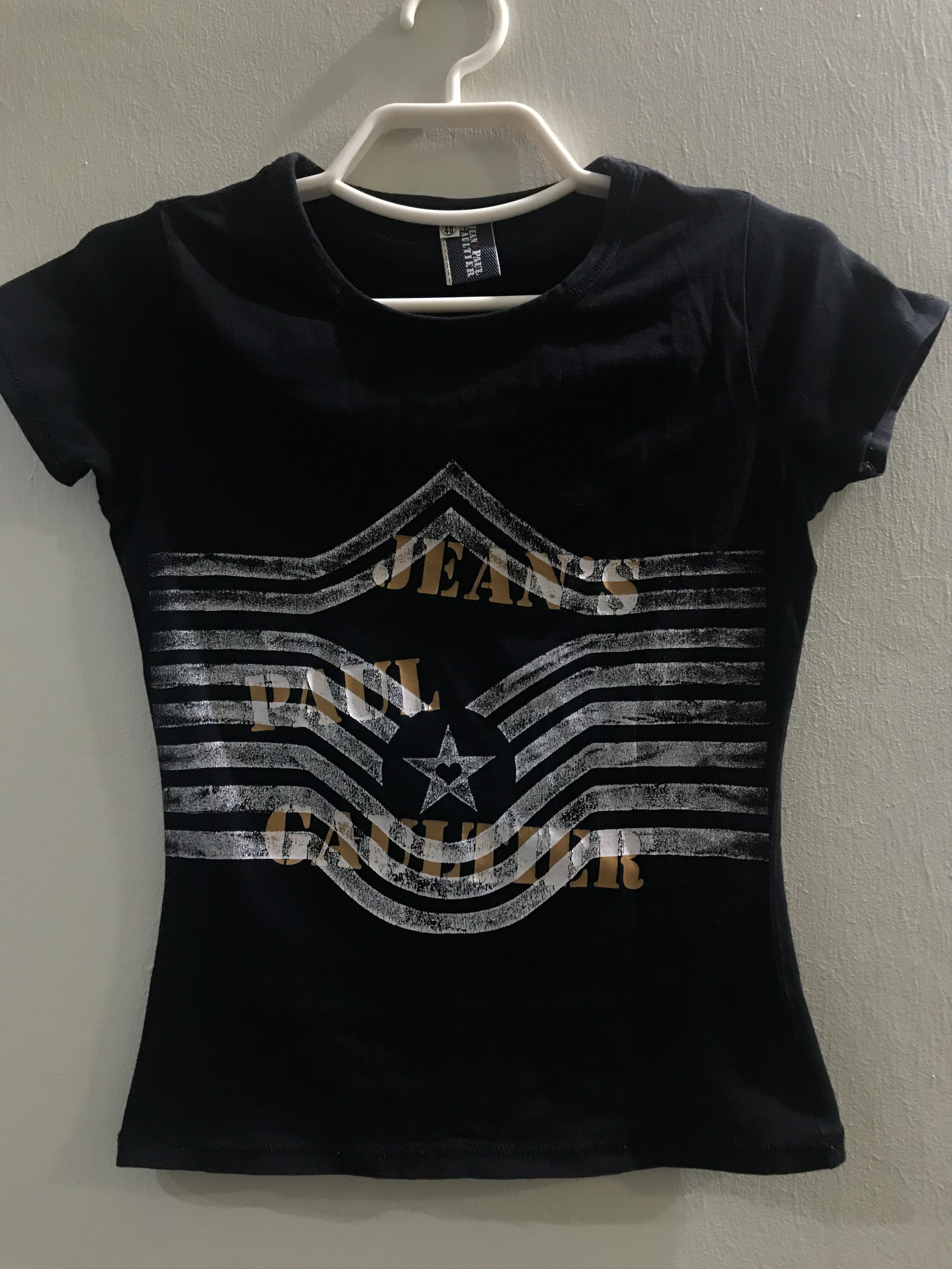 Jean Paul Gaultier Jean Paul Gaultier Spellout Shirt Size US XXS / EU 40 - 1 Thumbnail