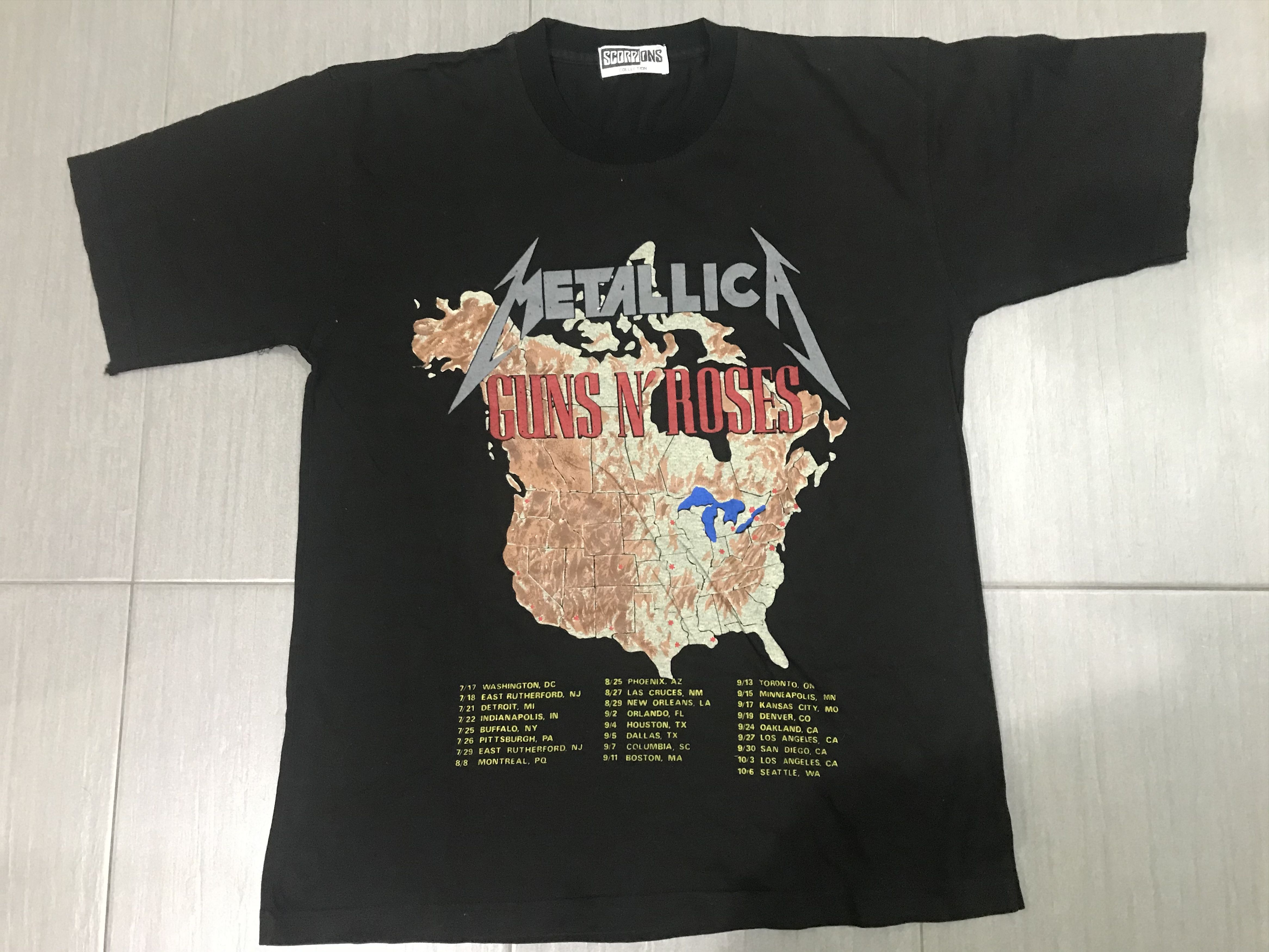 Band Tees Metallica & Guns N Roses Bootleg T-Shirt Size US L / EU 52-54 / 3 - 3 Thumbnail
