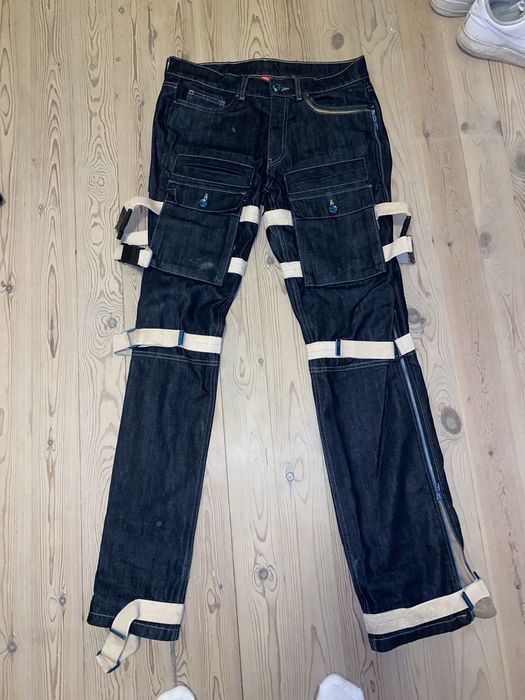 Drain Gang House of OD jeans with straps | Grailed