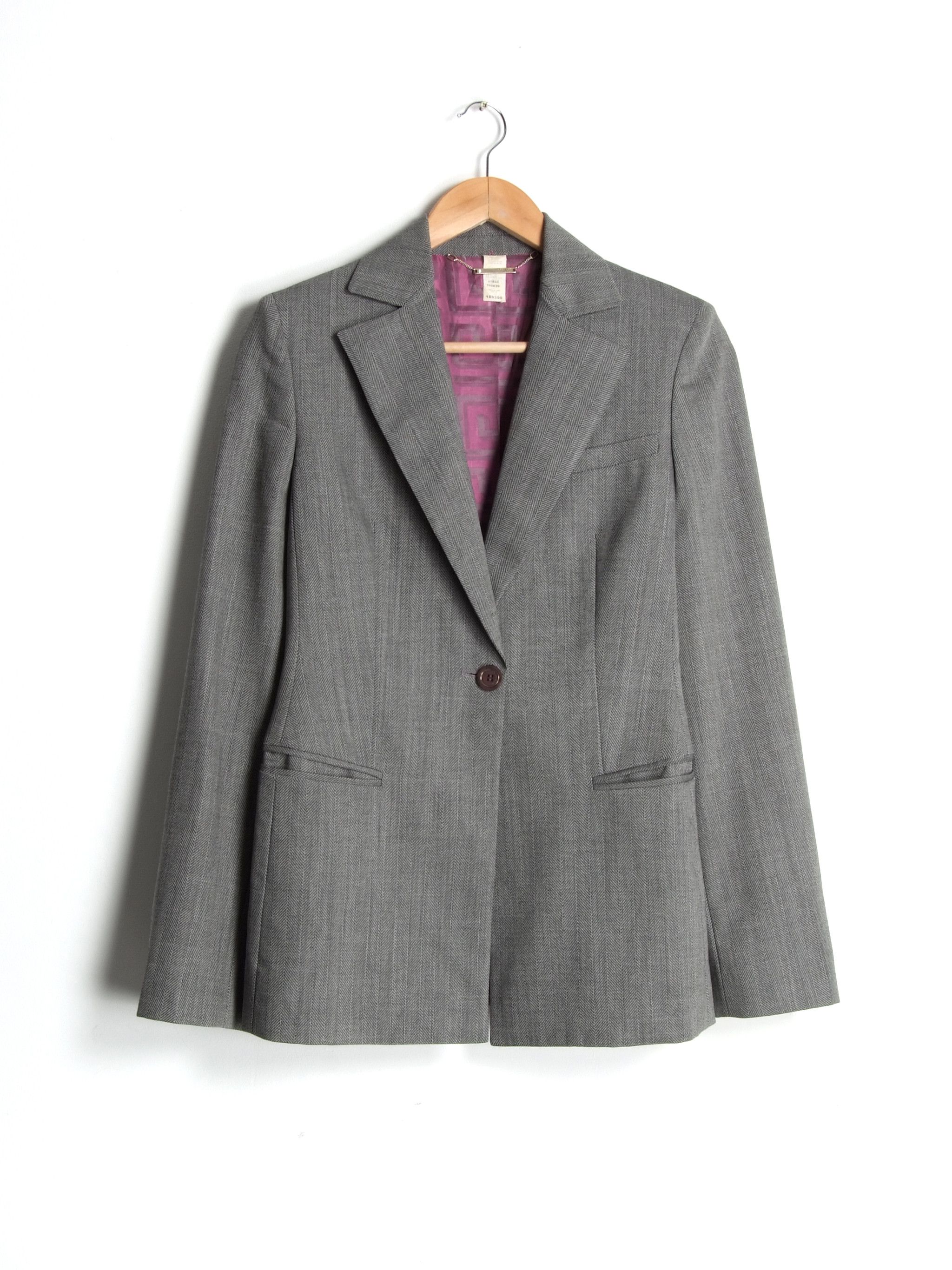 Versace Vintage 90's Gianni Versace Couture Wool Pantsuit Set Size S / US 4 / IT 40 - 2 Thumbnail