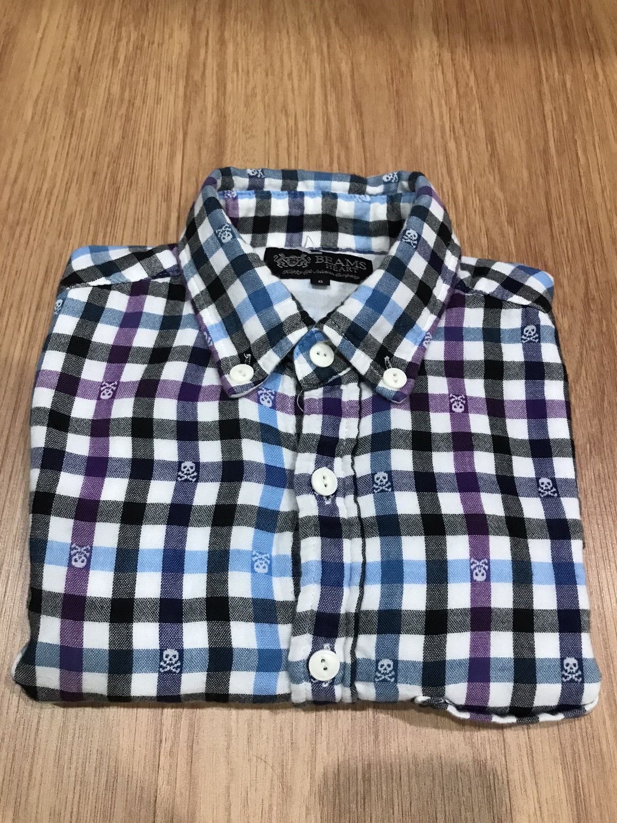 Beams Plus Beams heart skull shirt Size US S / EU 44-46 / 1 - 9 Thumbnail