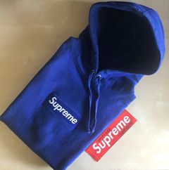 Supreme Supreme royal blue box logo hoodie DS