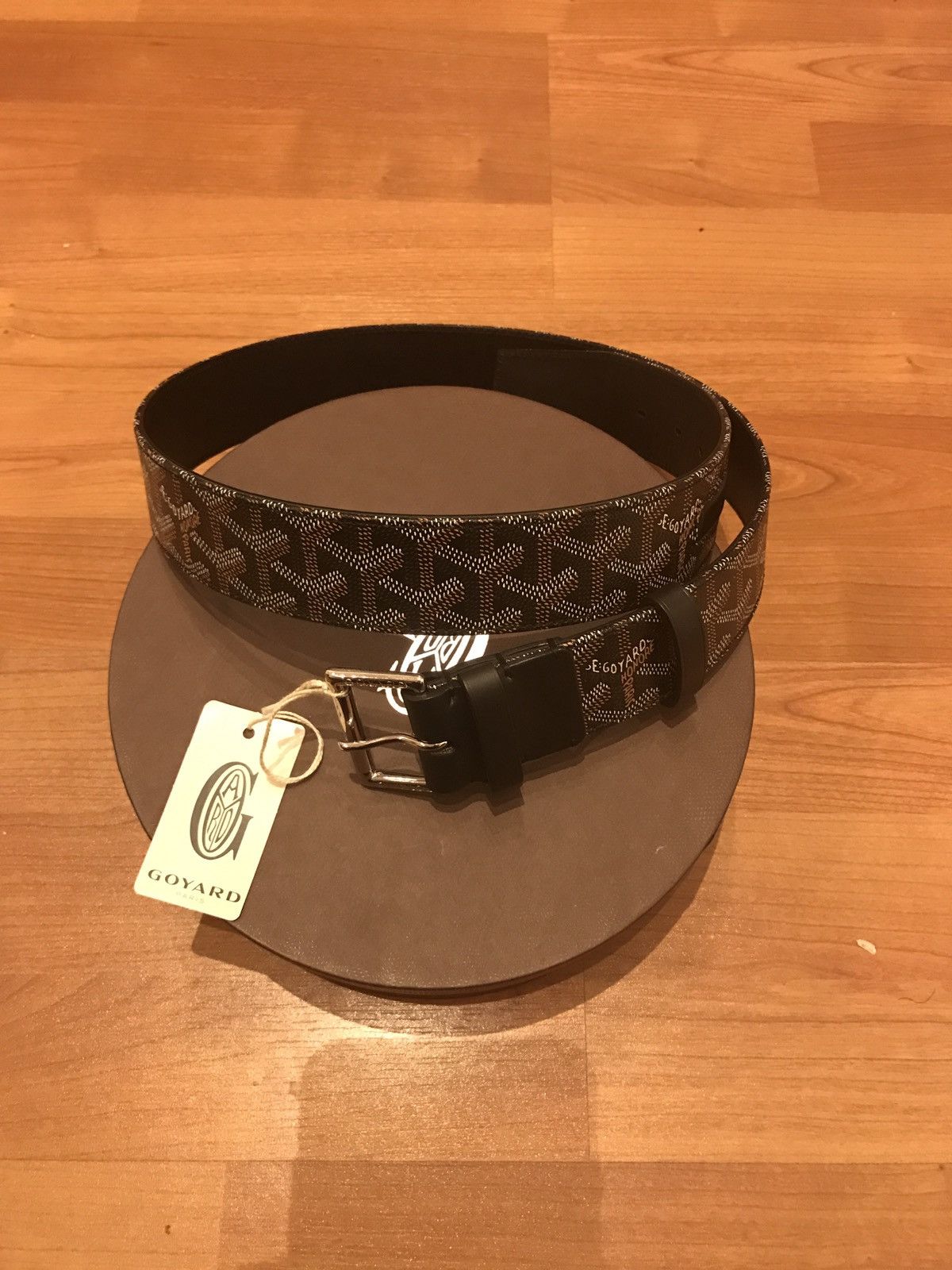 Goyard Florida Belt, Black / 85cm