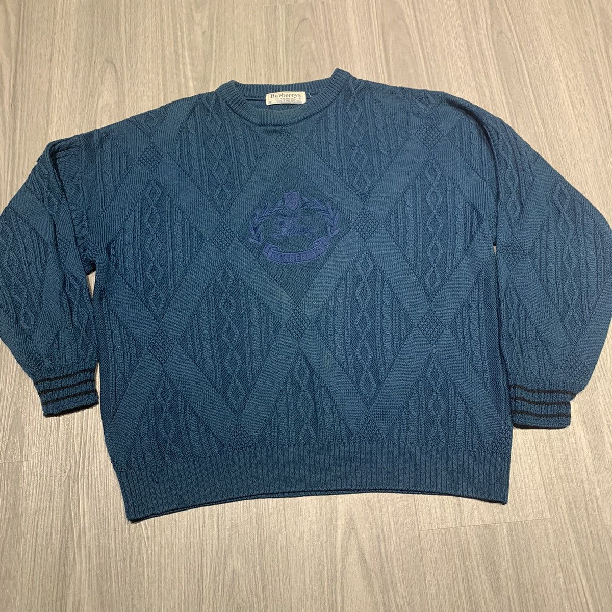Burberry Vintage Burberry Knit Sweater Size US XL / EU 56 / 4 - 1 Thumbnail