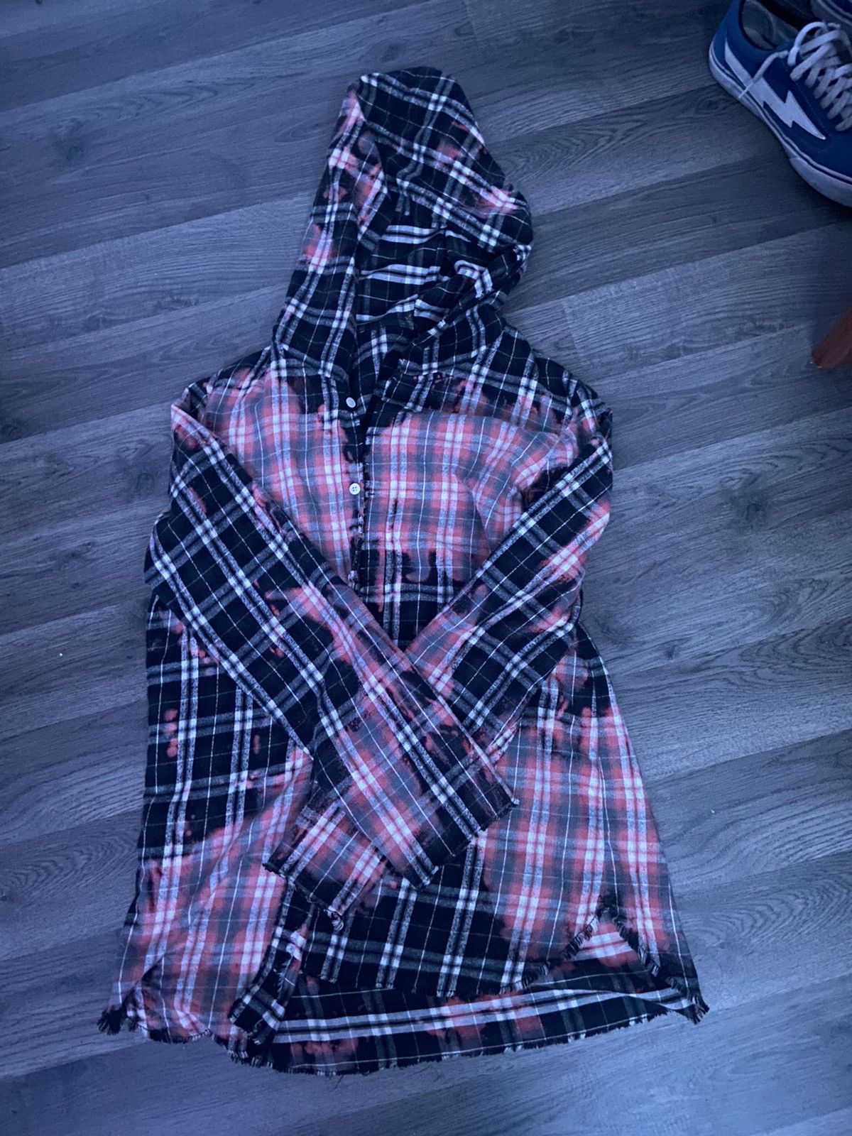Vlone Vlone Bleached Flannel RunAway Collection | Grailed