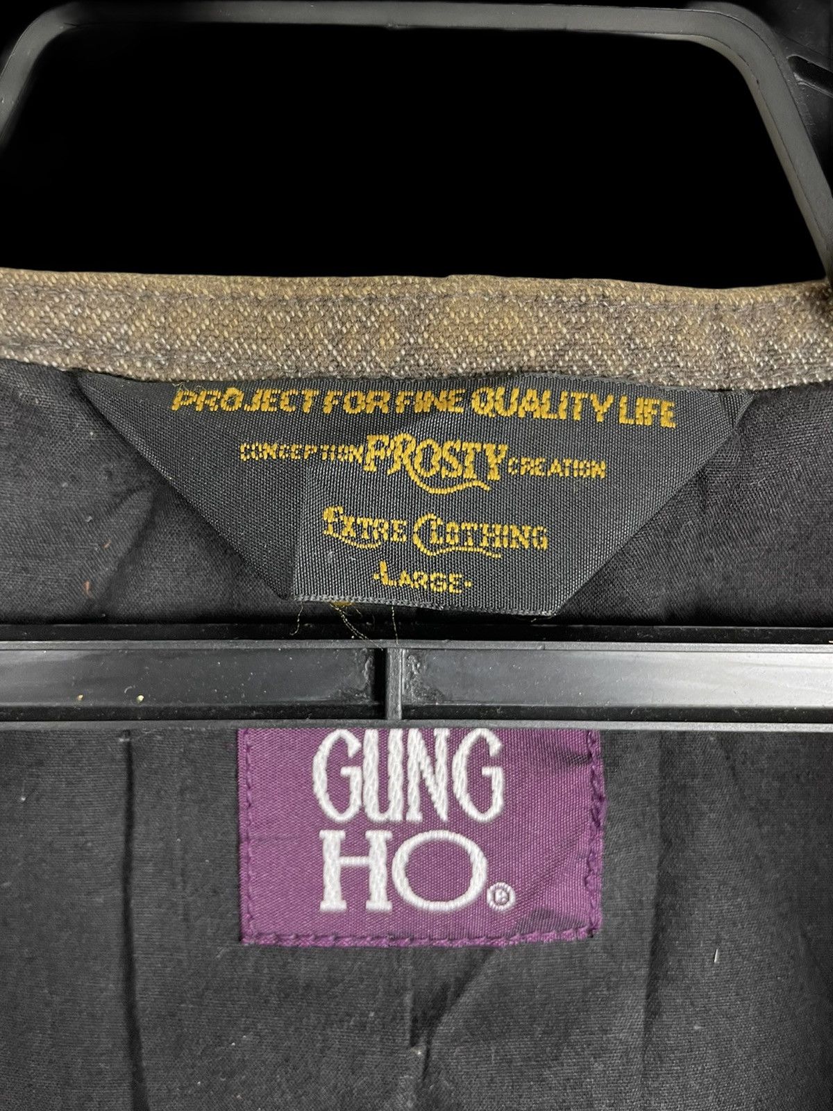 Japanese Brand GUNG HO x PROSTY Vest Japan Archive Workwear | Limited Size 38L - 3 Thumbnail
