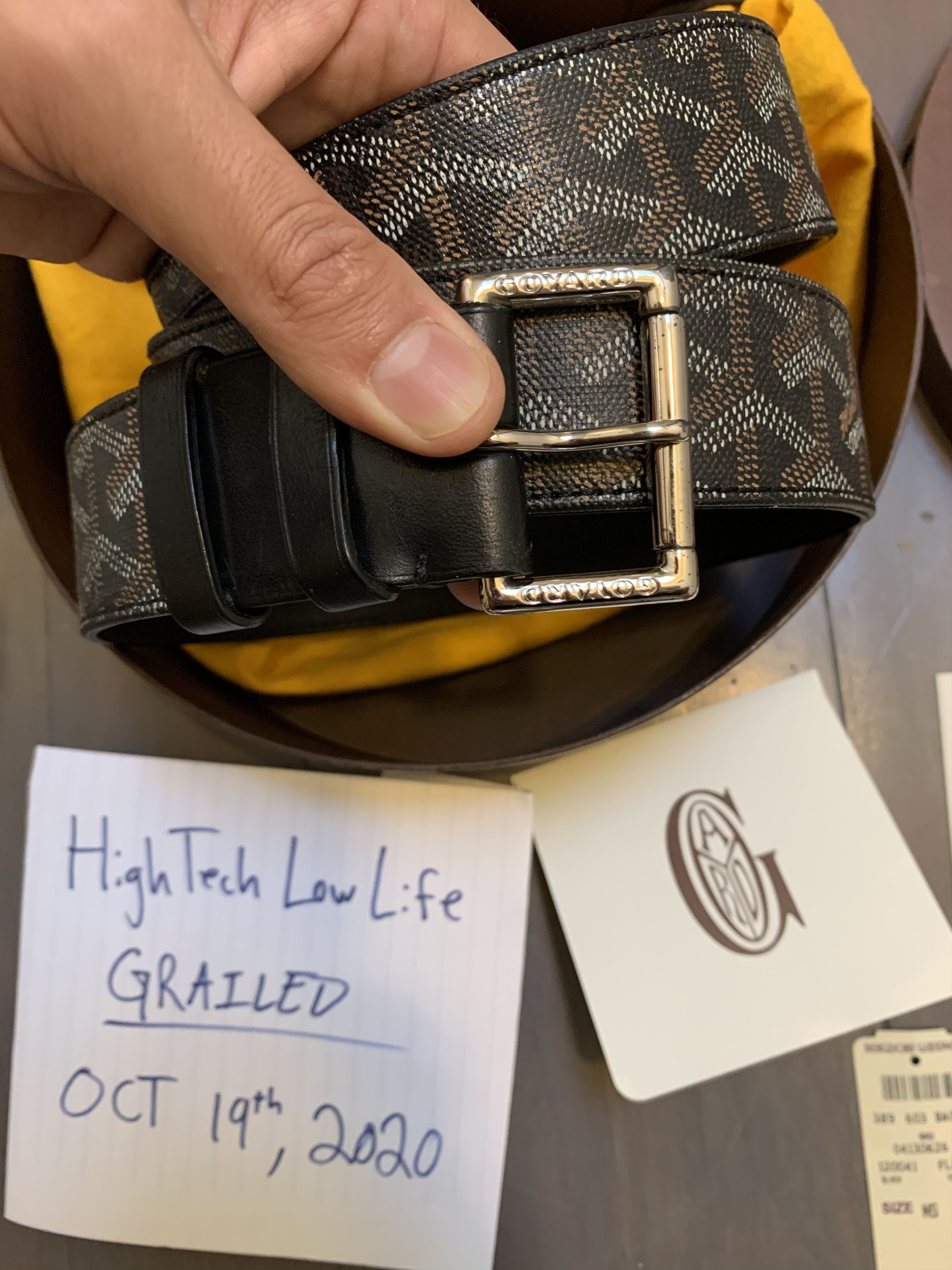 Goyard belt grailed best sale