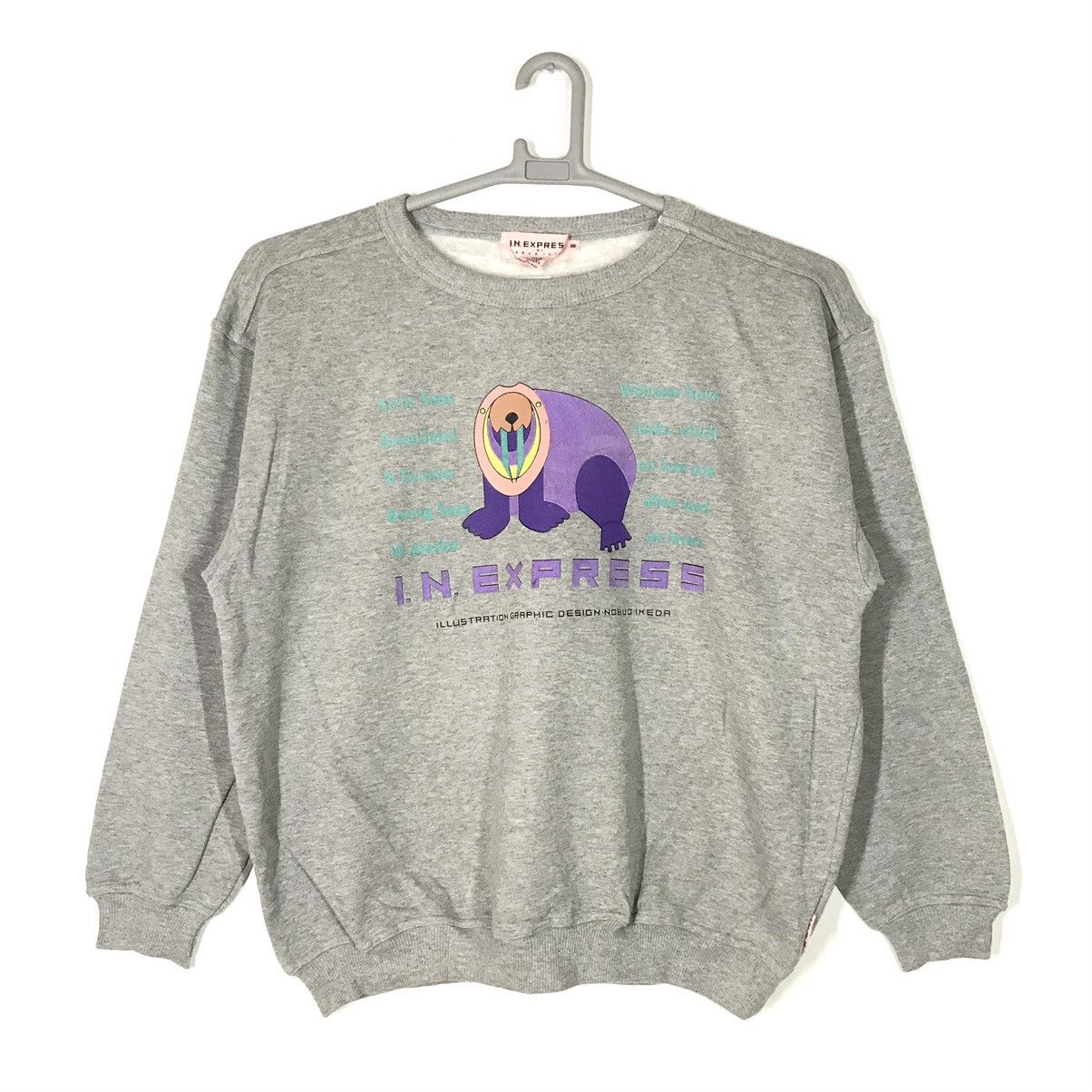 Vintage 90s I.N Express Illutrastion Nobuo Ikeda Sweatshirt