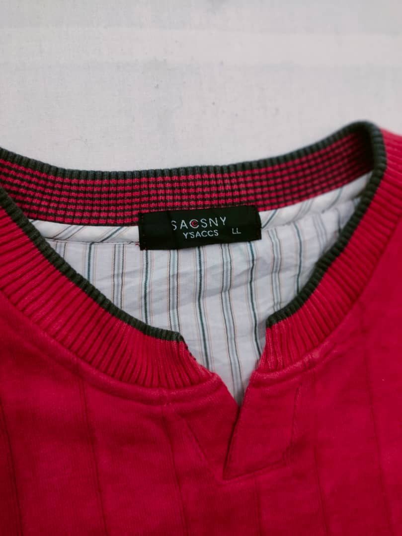 Vintage × Y's × Yohji Yamamoto Vintage Sacsny Y’saccs By Yohji Yamamoto Y’s sweatshirt Size US XL / EU 56 / 4 - 2 Thumbnail