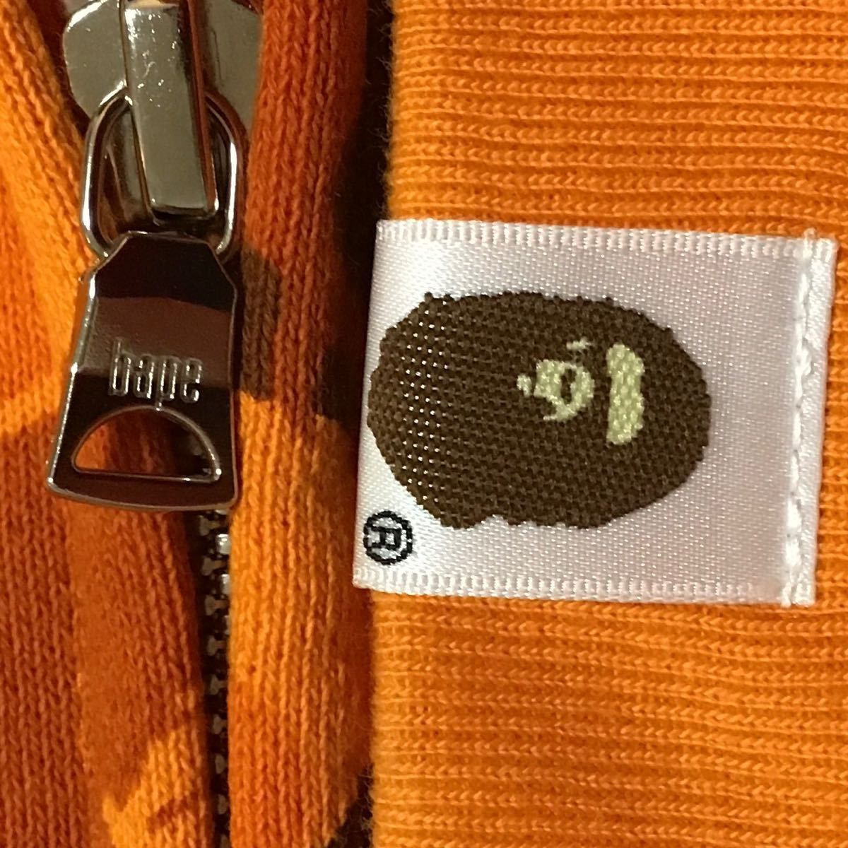 Bape BAPE Mook Limited Fire Camo Shark full zip Hoodie Orange Size US XL / EU 56 / 4 - 8 Thumbnail