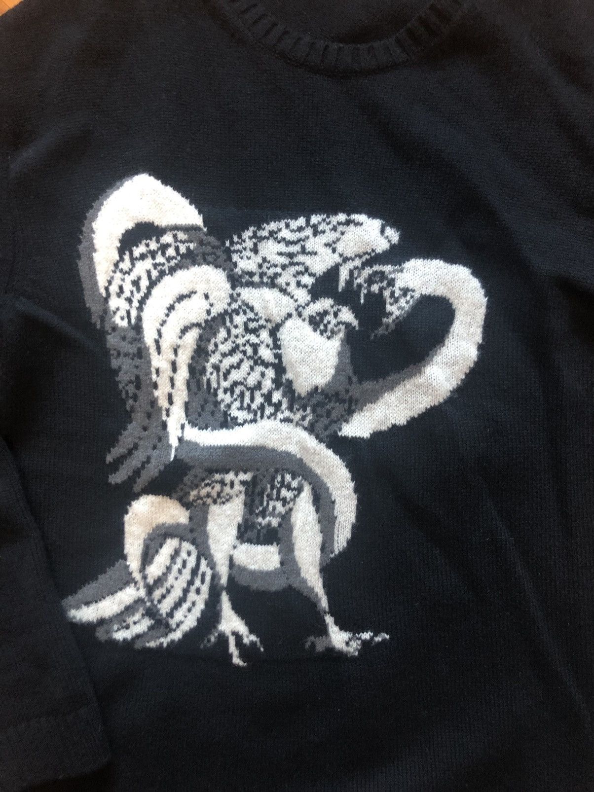 Yohji Yamamoto Yohji Yamamoto Pour Homme Intarsia Jumper Size US L / EU 52-54 / 3 - 2 Thumbnail