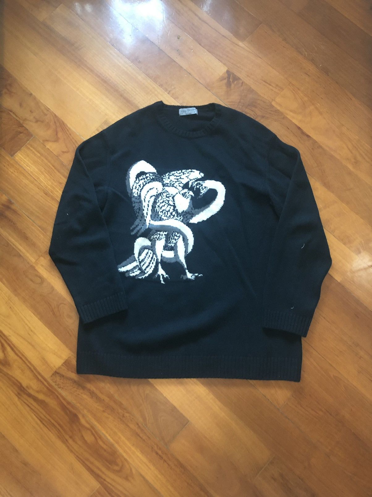Yohji Yamamoto Yohji Yamamoto Pour Homme Intarsia Jumper Size US L / EU 52-54 / 3 - 1 Thumbnail
