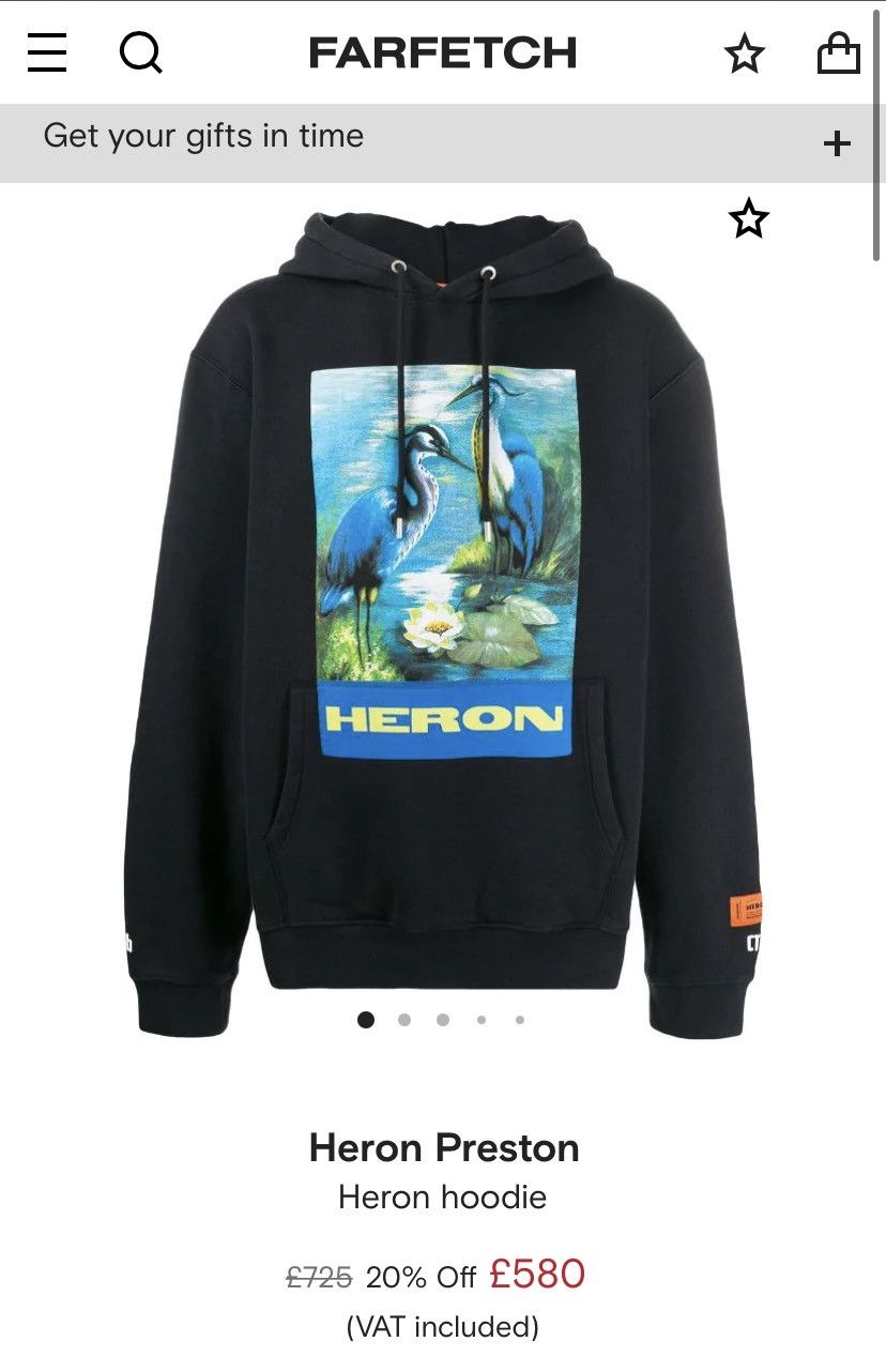 Heron Preston Heron Preston Blue Bird Print Hoodie | Grailed