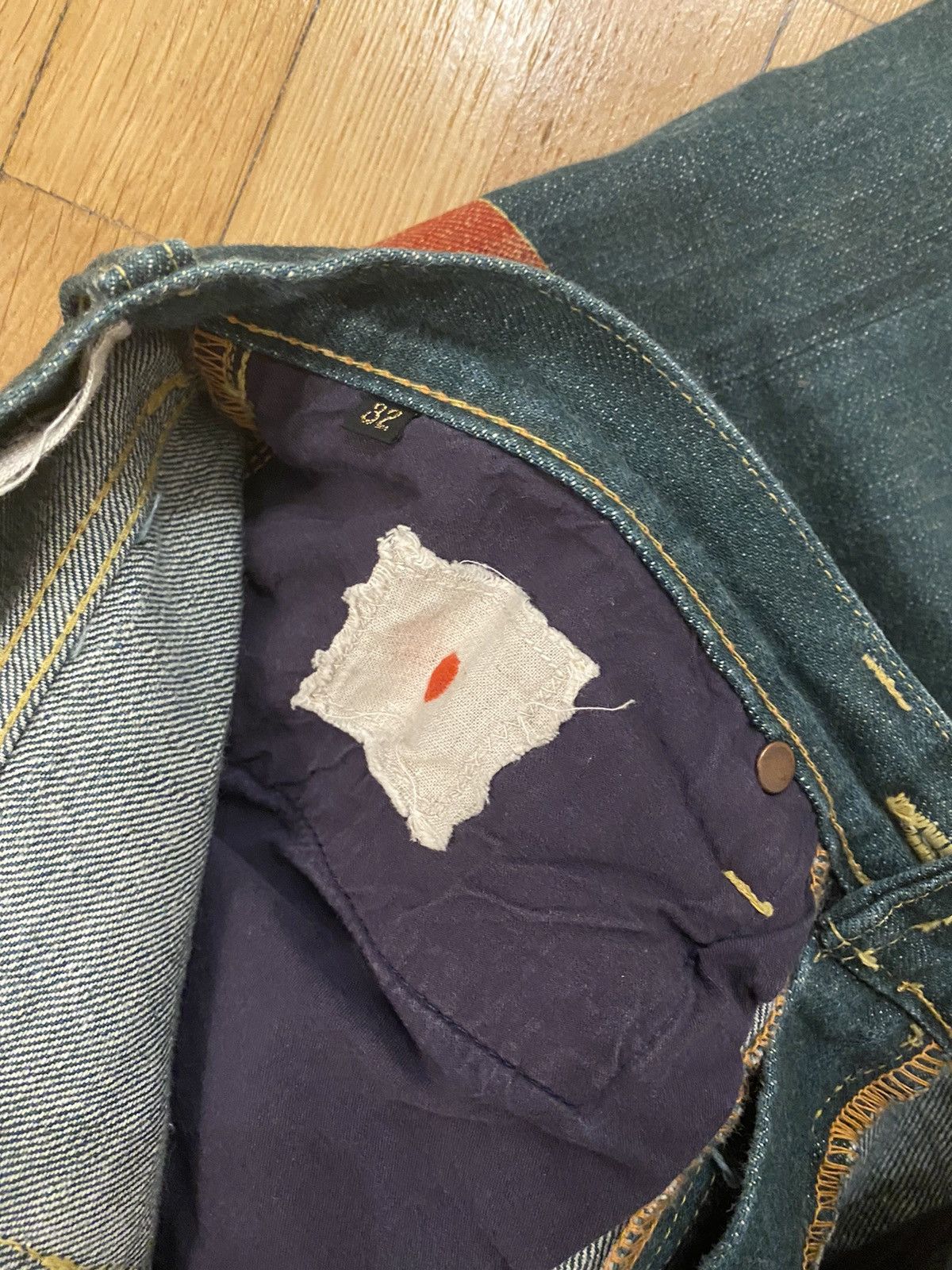 Kapital Kapital Indigo Red Spot Denim Size US 32 / EU 48 - 3 Thumbnail