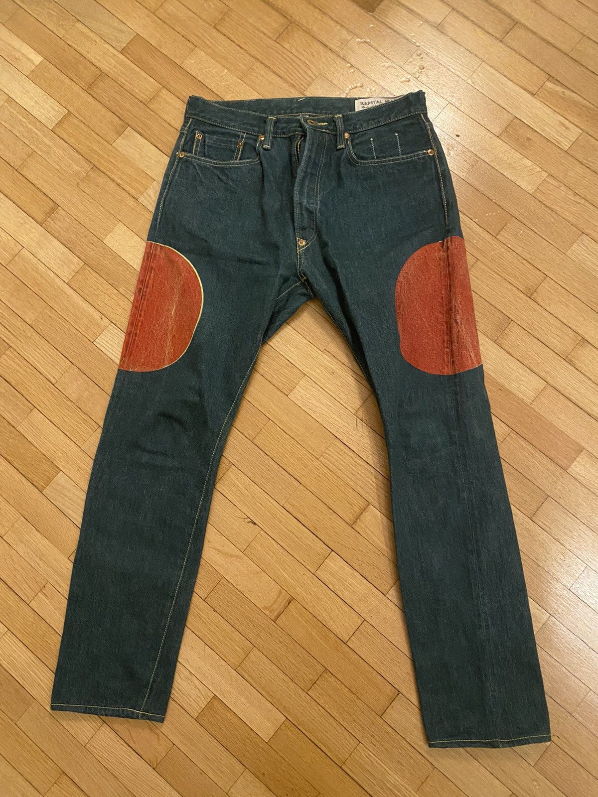 Kapital Kapital Indigo Red Spot Denim Size US 32 / EU 48 - 2 Thumbnail