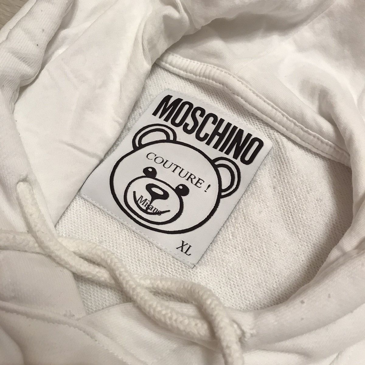 Moschino safety pin hoodie clearance