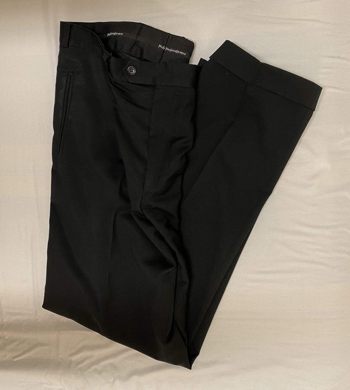 Yves Saint Laurent Vintage Yves Saint Laurent Wool Pants Size US 34 / EU 50 - 3 Thumbnail
