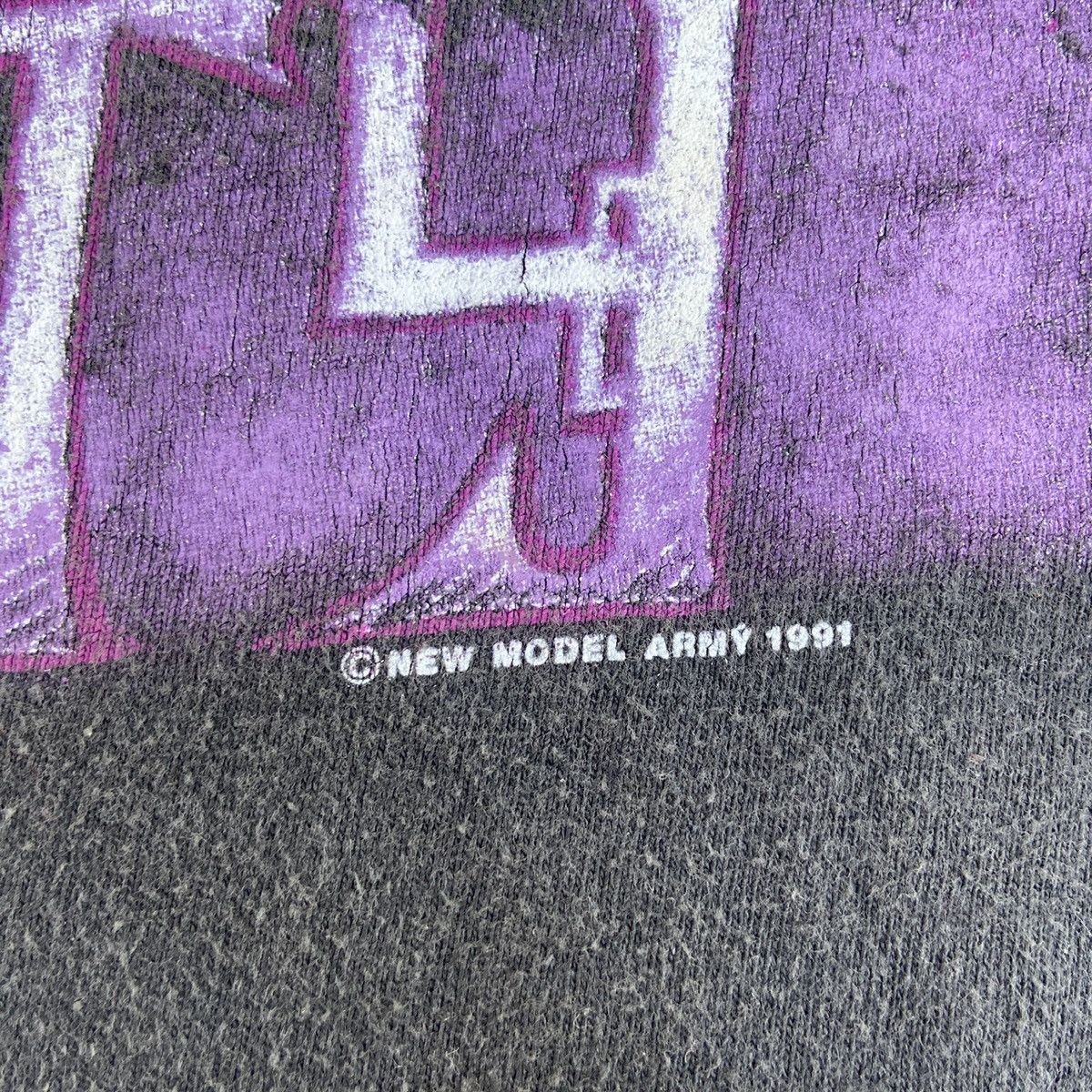 Band Tees 1991 NEW MODEL ARMY IMPURITY RARE ARCHIVE FADED TEE - № 319 Size US XL / EU 56 / 4 - 9 Thumbnail