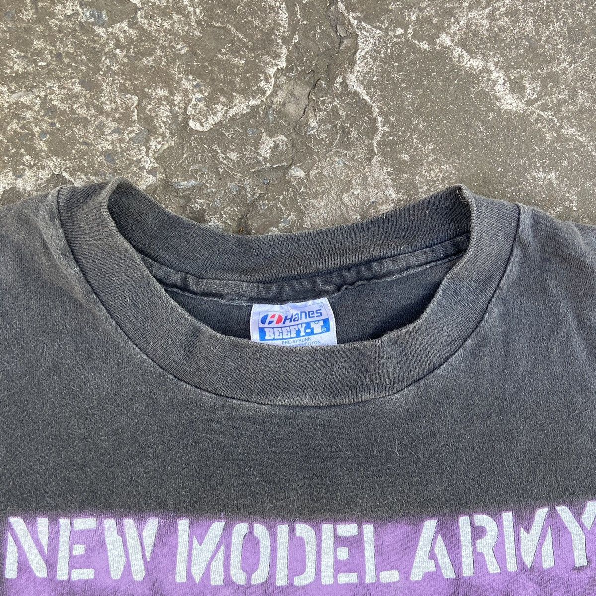 Band Tees 1991 NEW MODEL ARMY IMPURITY RARE ARCHIVE FADED TEE - № 319 Size US XL / EU 56 / 4 - 7 Thumbnail