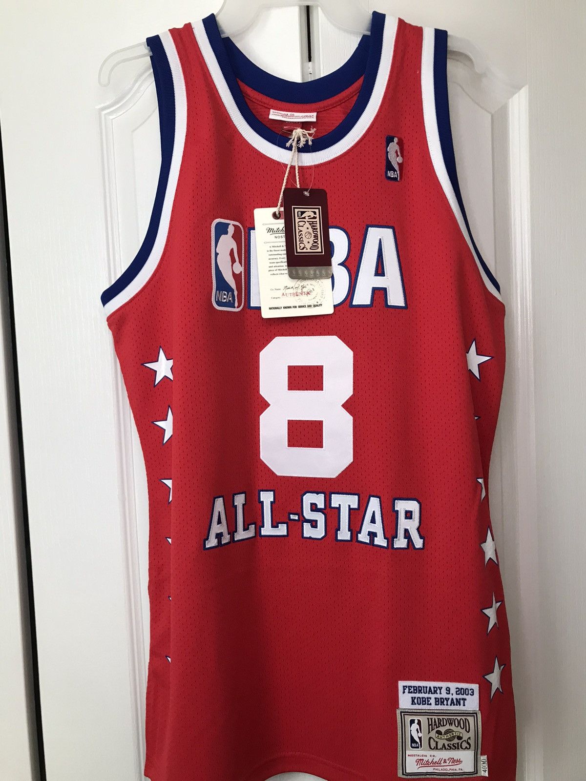 Kobe Bryant 2003 NBA All Star West Authentic Hardwood Classic