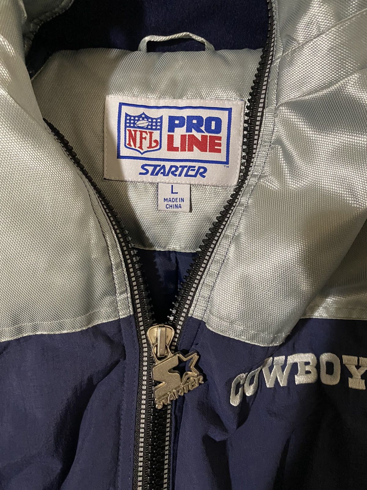 Starter × Vintage Dallas Cowboys NFL Pro Line STARTER jacket Size US L / EU 52-54 / 3 - 3 Thumbnail