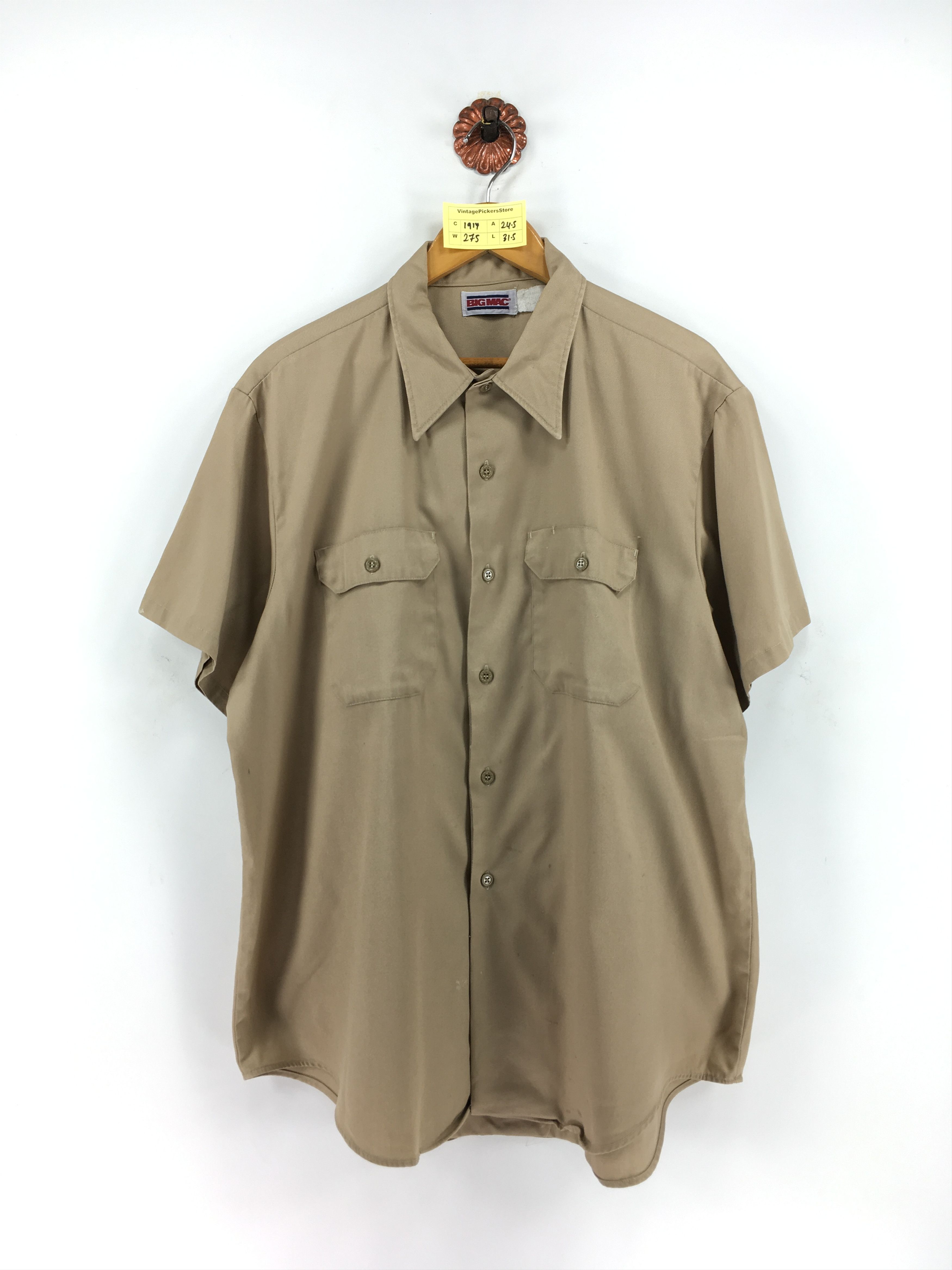Vintage Vintage 80's BIG MAC Work Flannel Shirt Unisex Size XL | Grailed