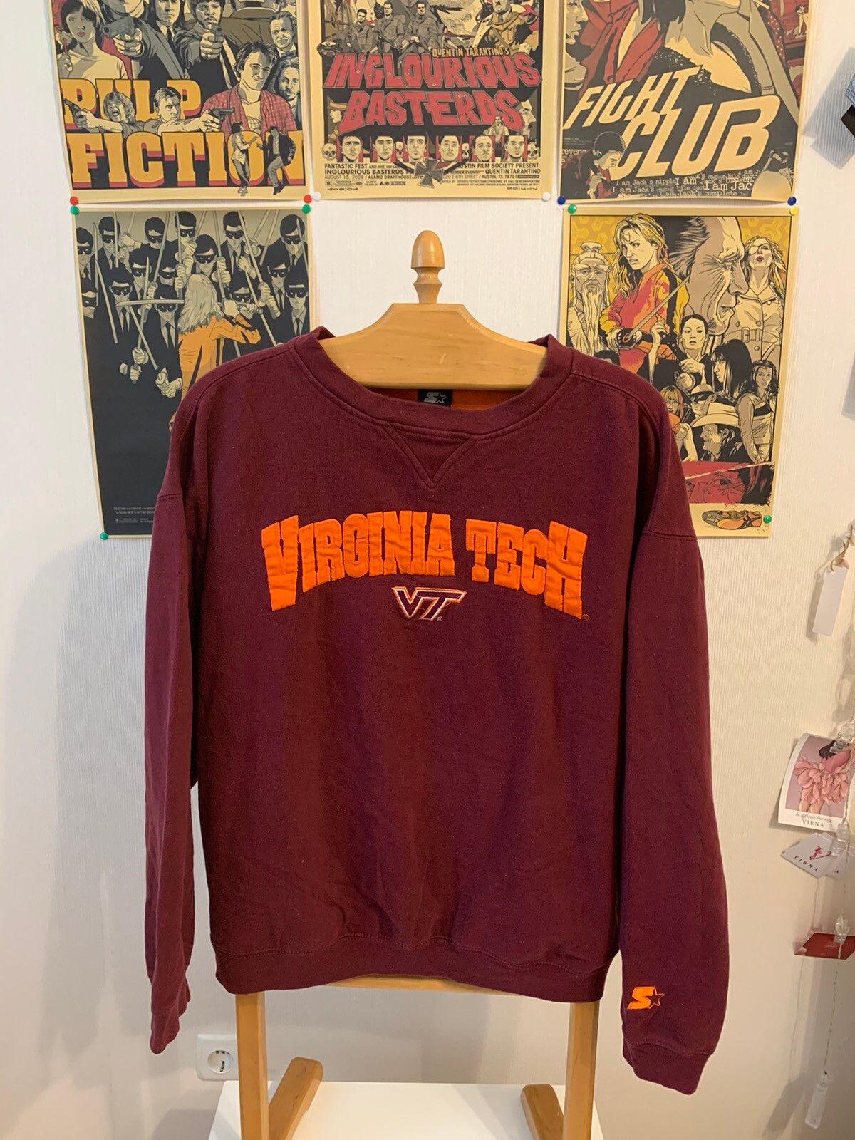 Vintage VTG 90’s Virginia Tech NCAA sweatshirt by Starter streetwear Size US XL / EU 56 / 4 - 1 Preview