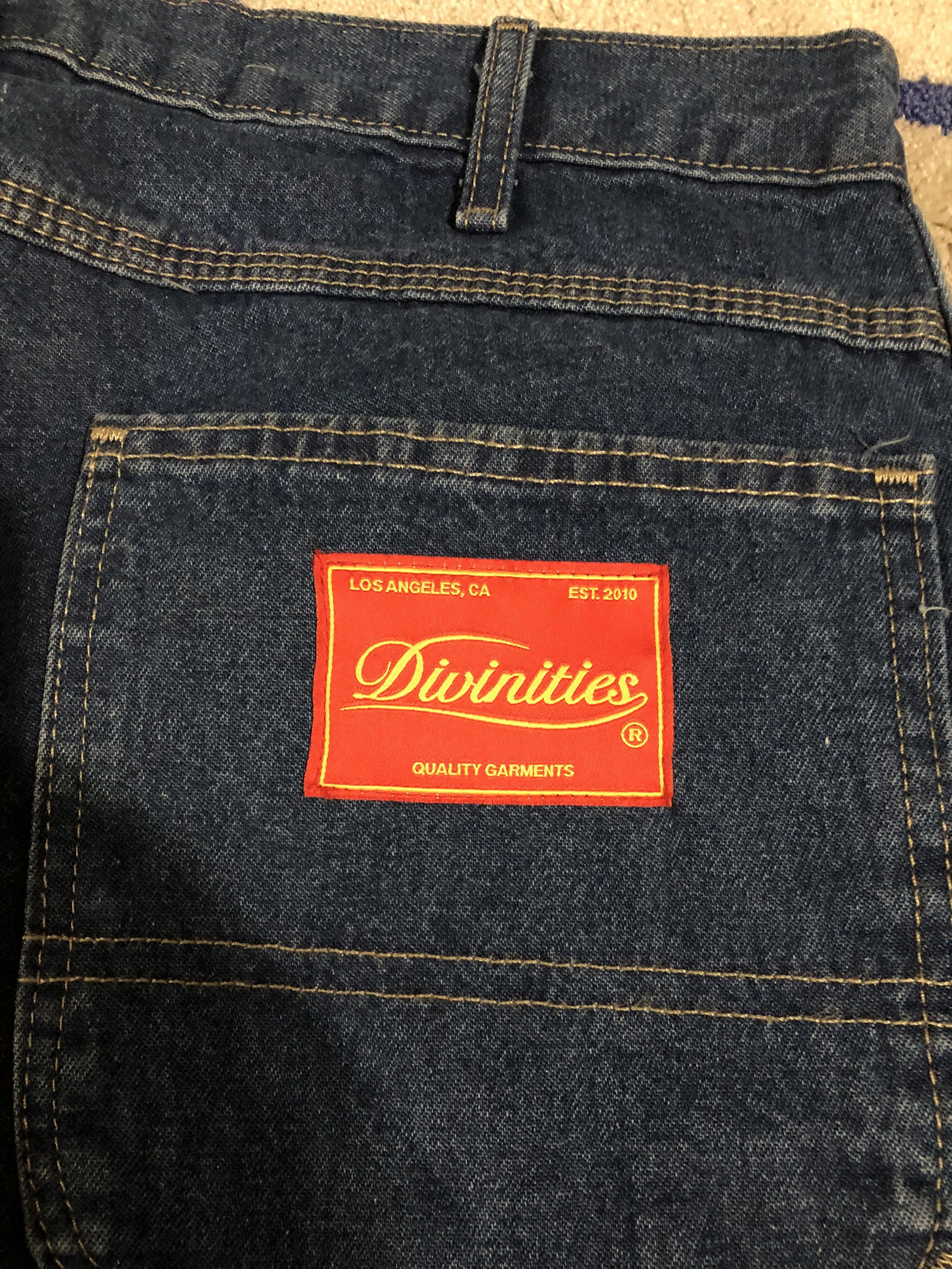DIVINITIES Divinities Stonewashed Printed Carpenter Jean Size US 34 / EU 50 - 3 Thumbnail